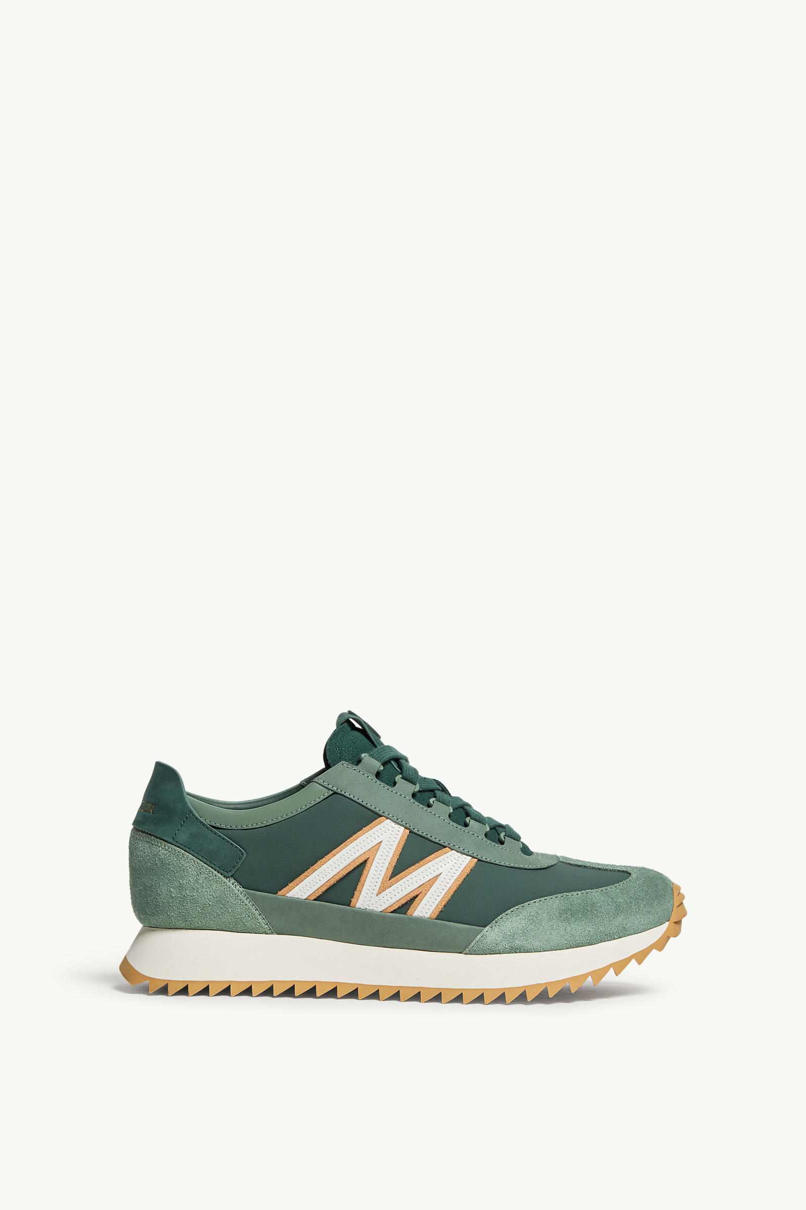 Pacey2 Suede & Nubuck Trainers Men Green Moncler 0