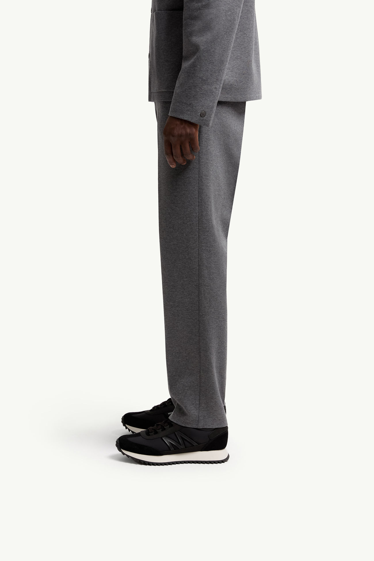 Sneaker Pacey2 in pelle scamosciata e nabuk Uomo Nero Moncler 1