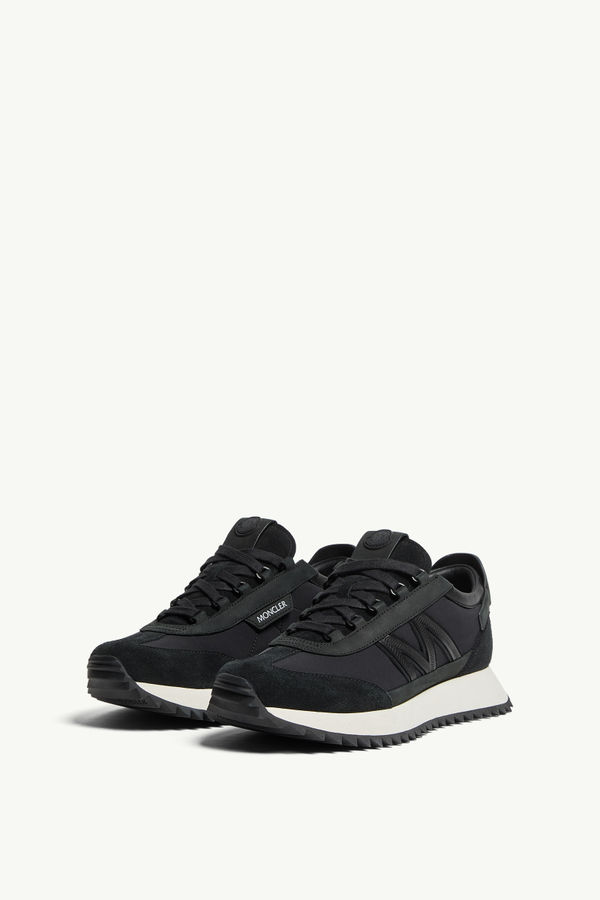 Pacey2 Suede & Nubuck Trainers Men Black Moncler 3