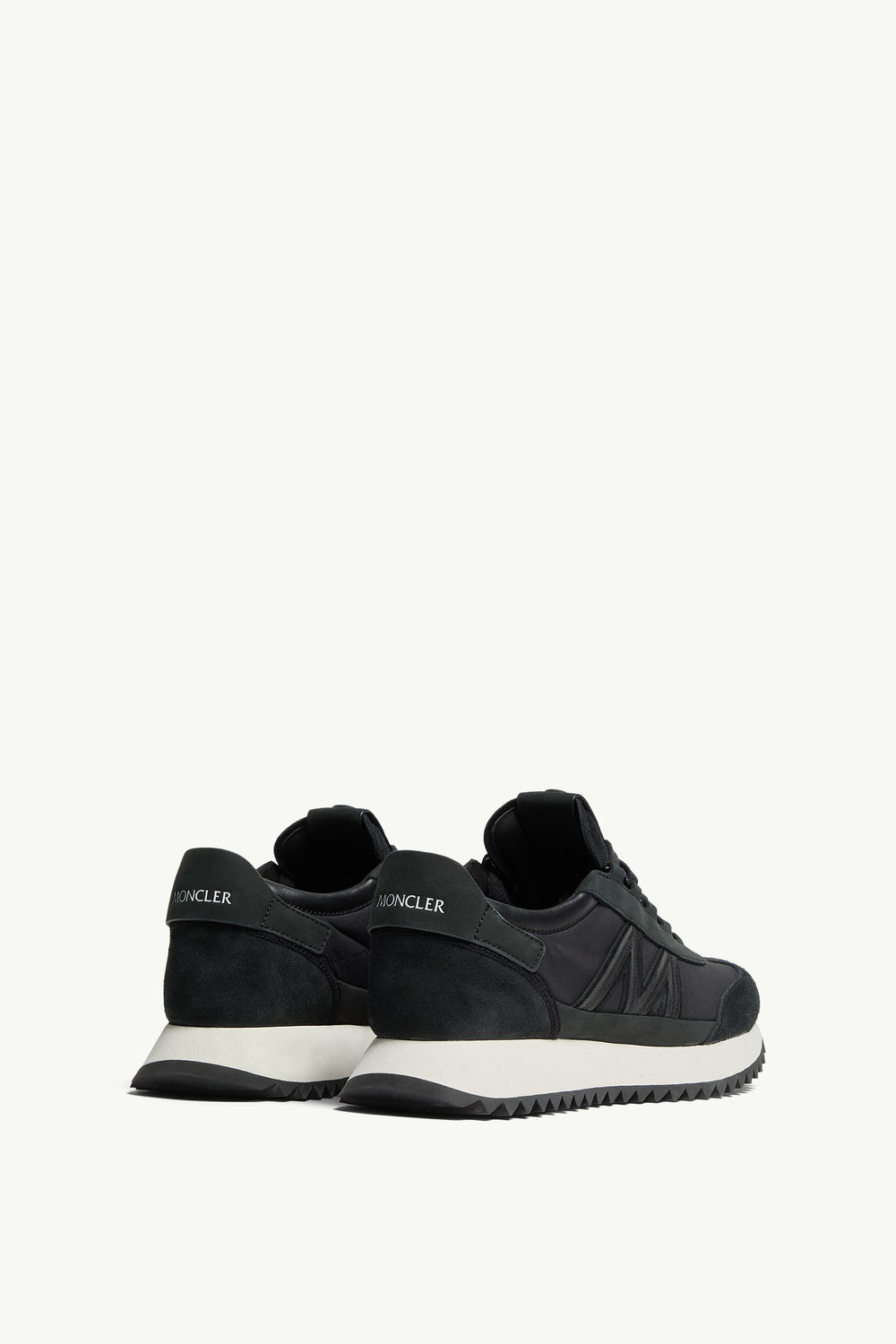 Sneaker Pacey2 in pelle scamosciata e nabuk Uomo Nero Moncler 4