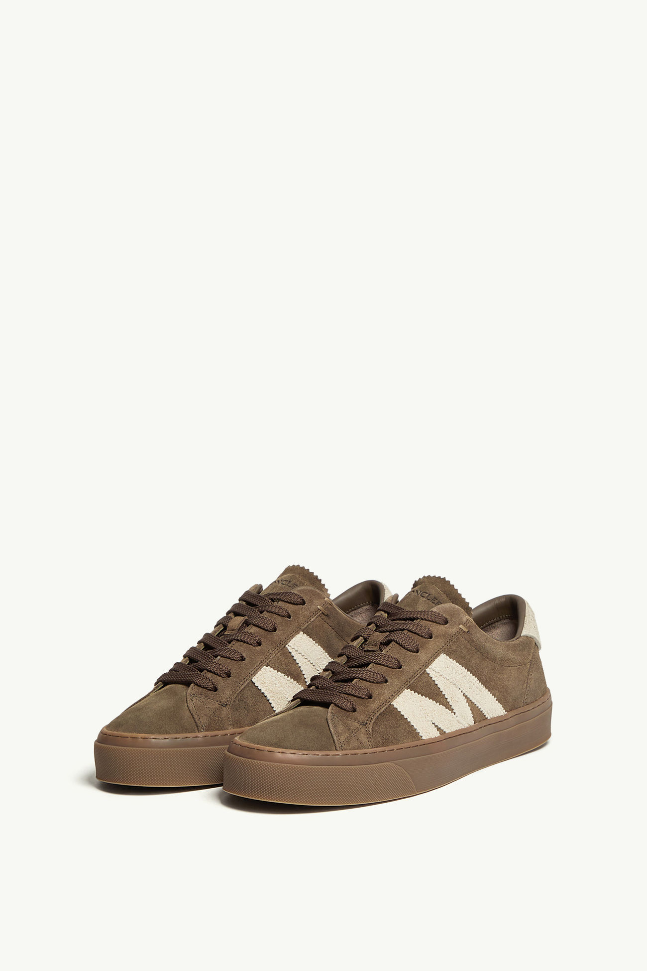 Zapatillas de piel Monaco2 Hombre Verde Oliva Moncler 3