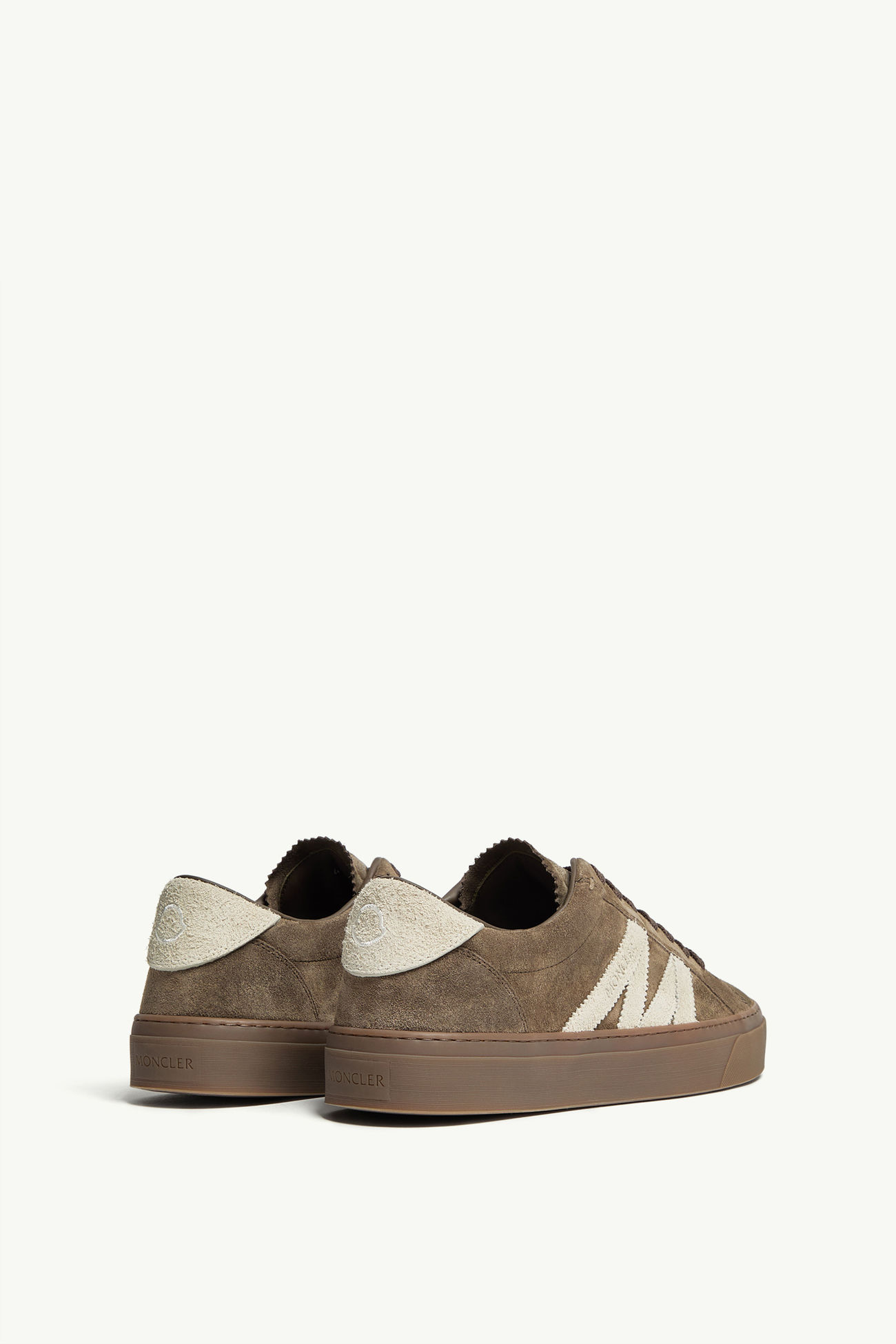 Zapatillas de piel Monaco2 Hombre Verde Oliva Moncler 4