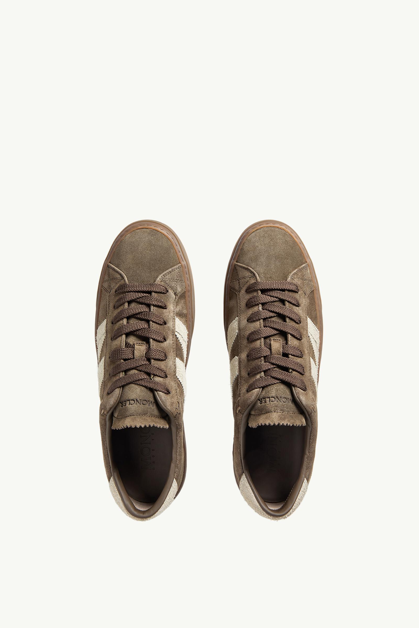 Olive Green Monaco2 Leather Trainers - Sneakers for Men Olive Green Monaco2 Leather Trainers - Sneakers for Men