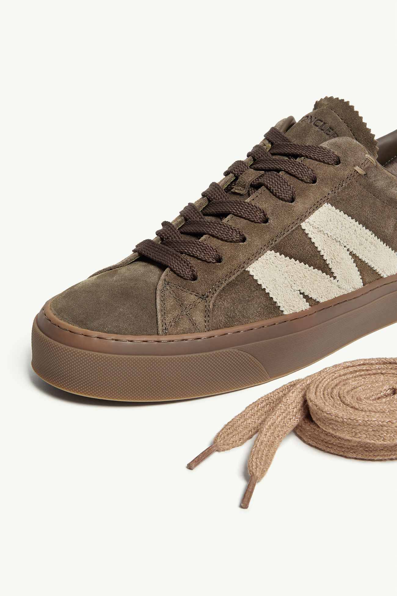 Sneaker in pelle Monaco2 Uomo Verde Oliva Moncler 7