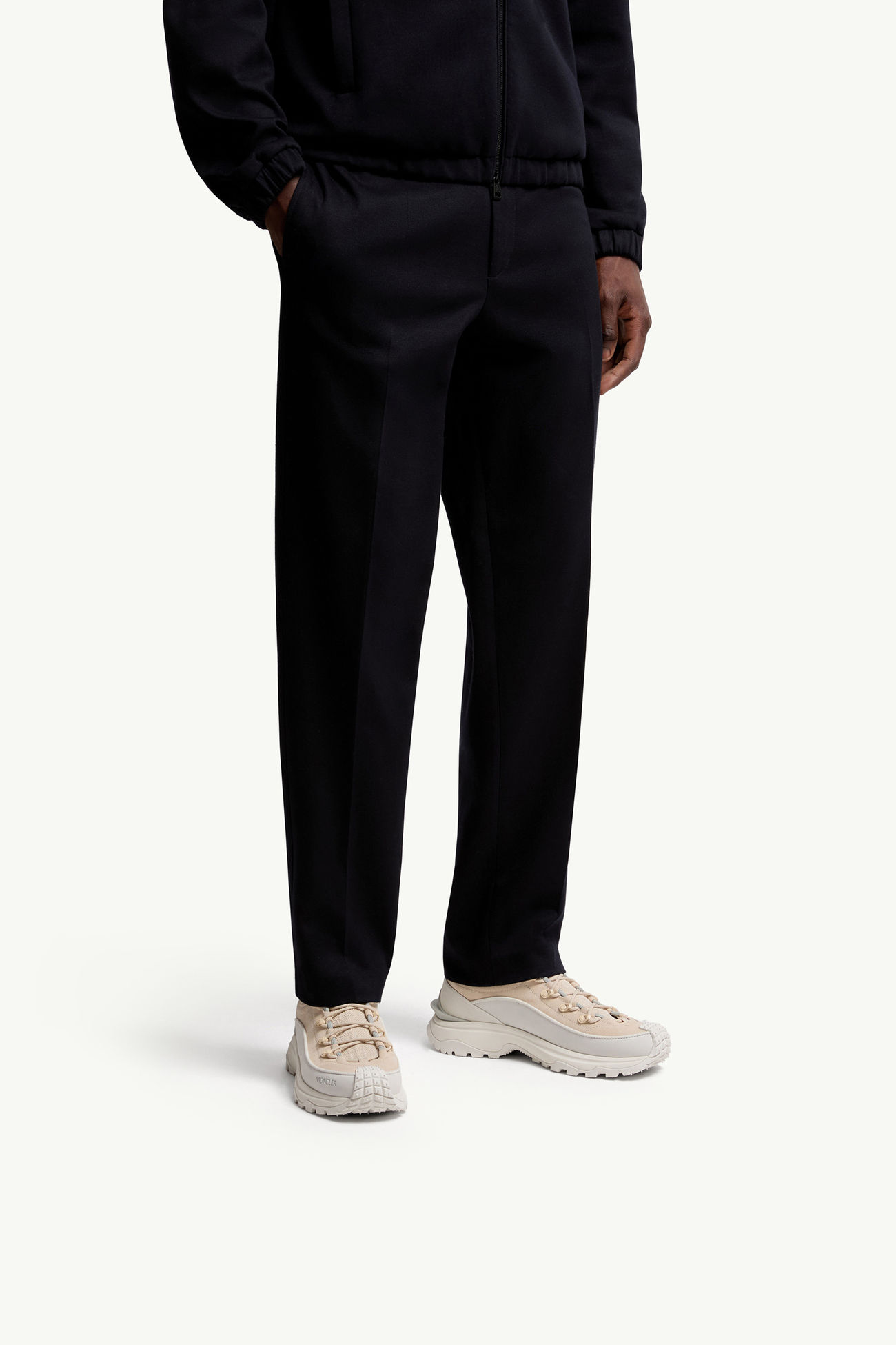 Trailgrip Lite3磨絨革和麂皮運動鞋 男士 象牙白色 Moncler 1