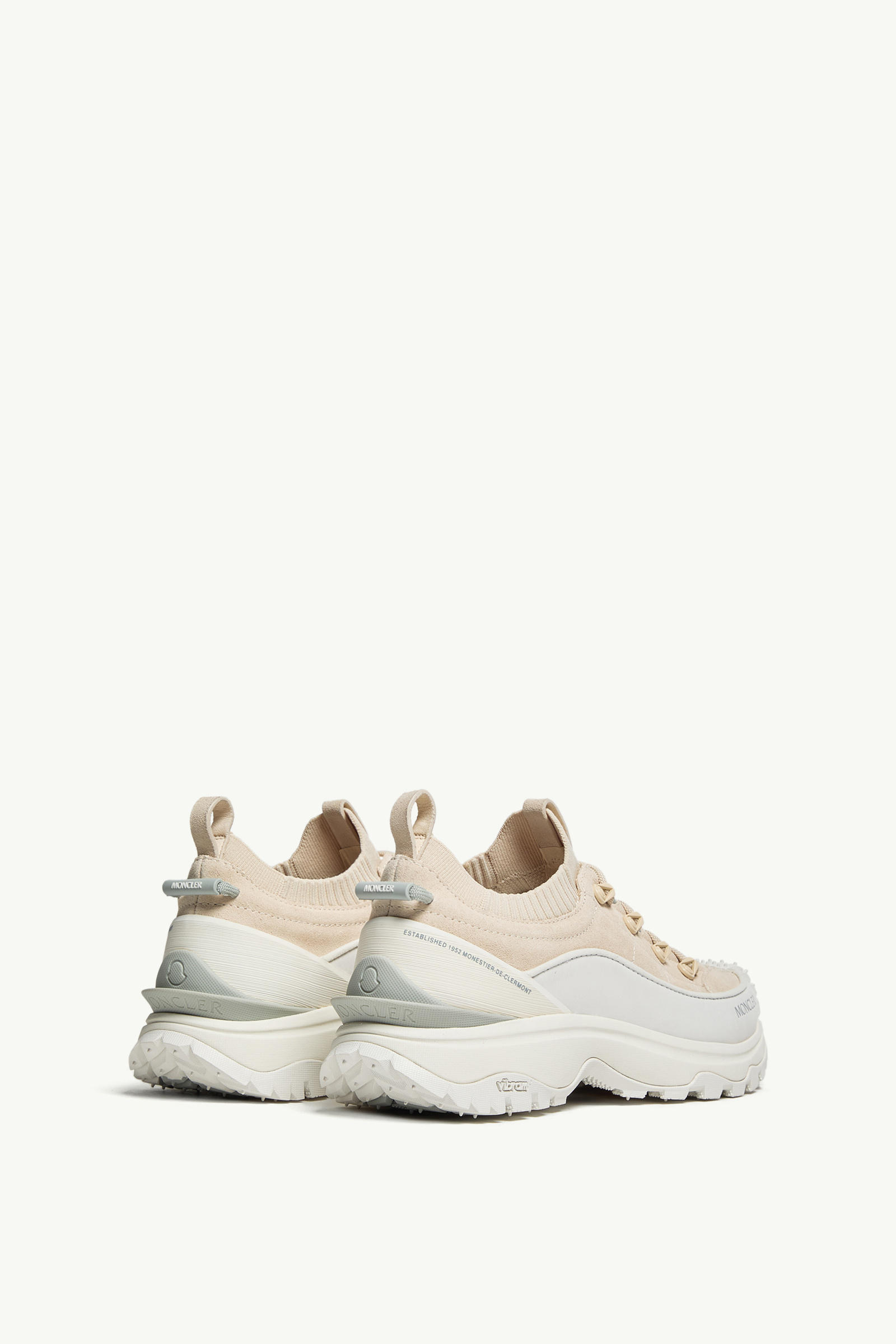 Trailgrip Lite3 Nubuck & Suede Trainers Men White Ivory Moncler 4