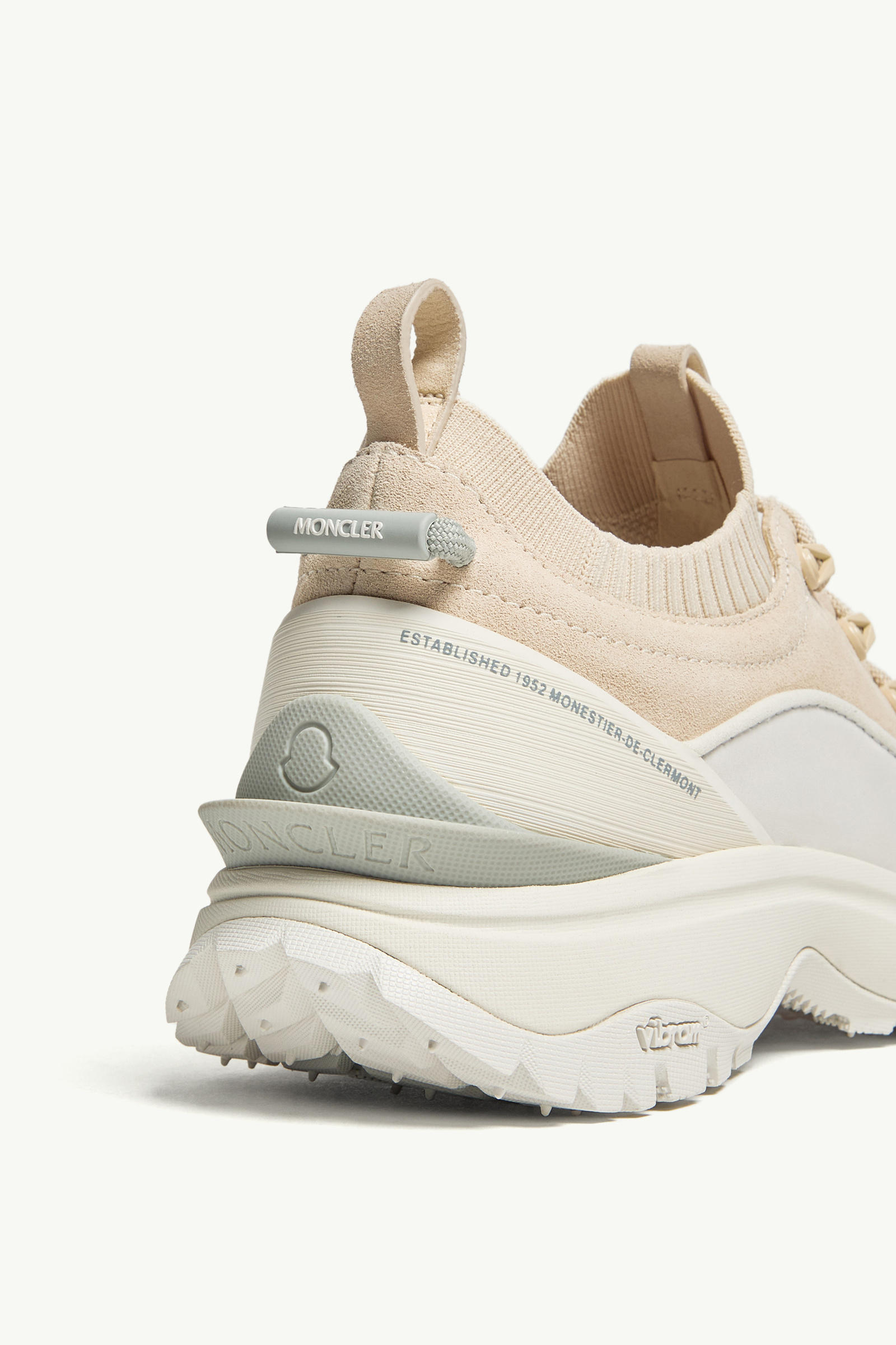 Trailgrip Lite3 Nubuck & Suede Trainers Men White Ivory Moncler 6