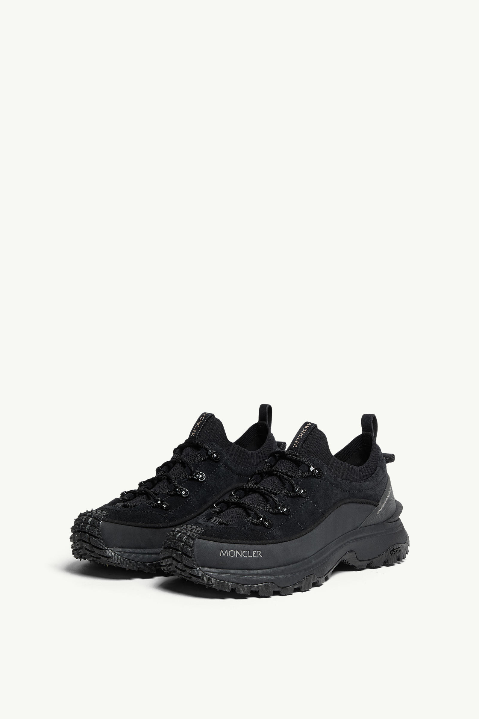 Sneakers Trailgrip Lite3 en nubuck et daim Hommes Noir Moncler 3