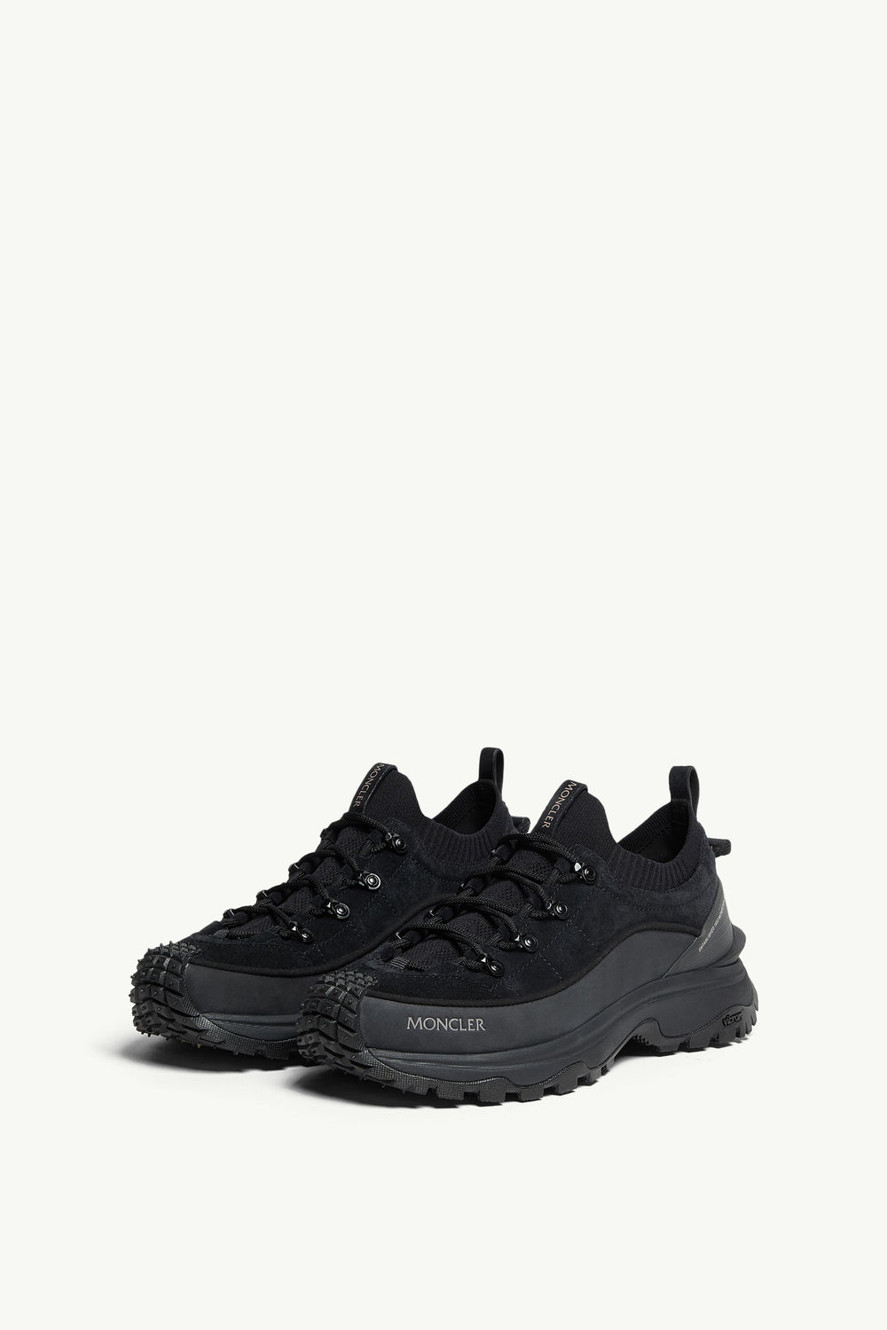 Trailgrip Lite3 Nubuck & Suede Trainers Men Black Moncler 3