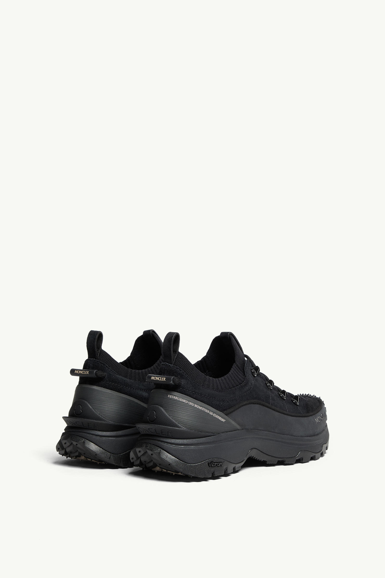 Sneakers Trailgrip Lite3 en nubuck et daim Hommes Noir Moncler 4