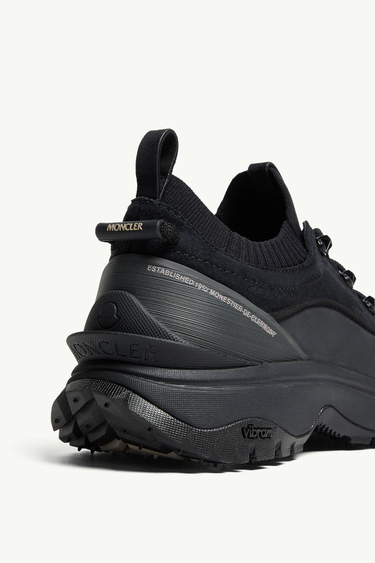 Trailgrip Lite3磨絨革和麂皮運動鞋 男士 黑色 Moncler 6