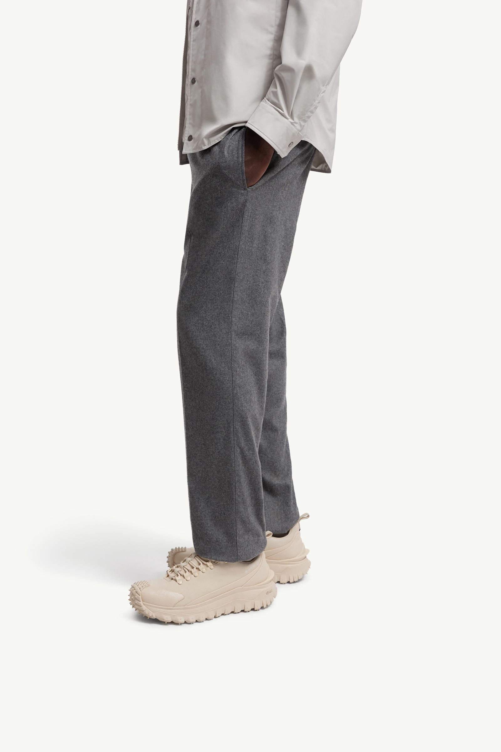 Sneakers Trailgrip GTX en nubuck et cuir Hommes Blanc Moncler 1