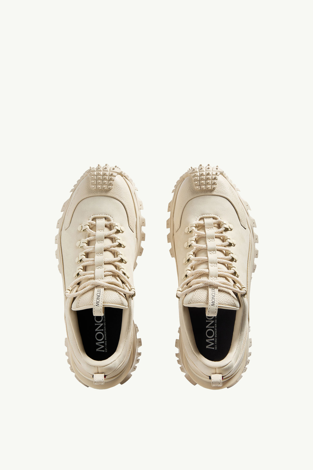 Sneakers Trailgrip APEX2GTX en nubuck et cuir Hommes Blanc Moncler 5