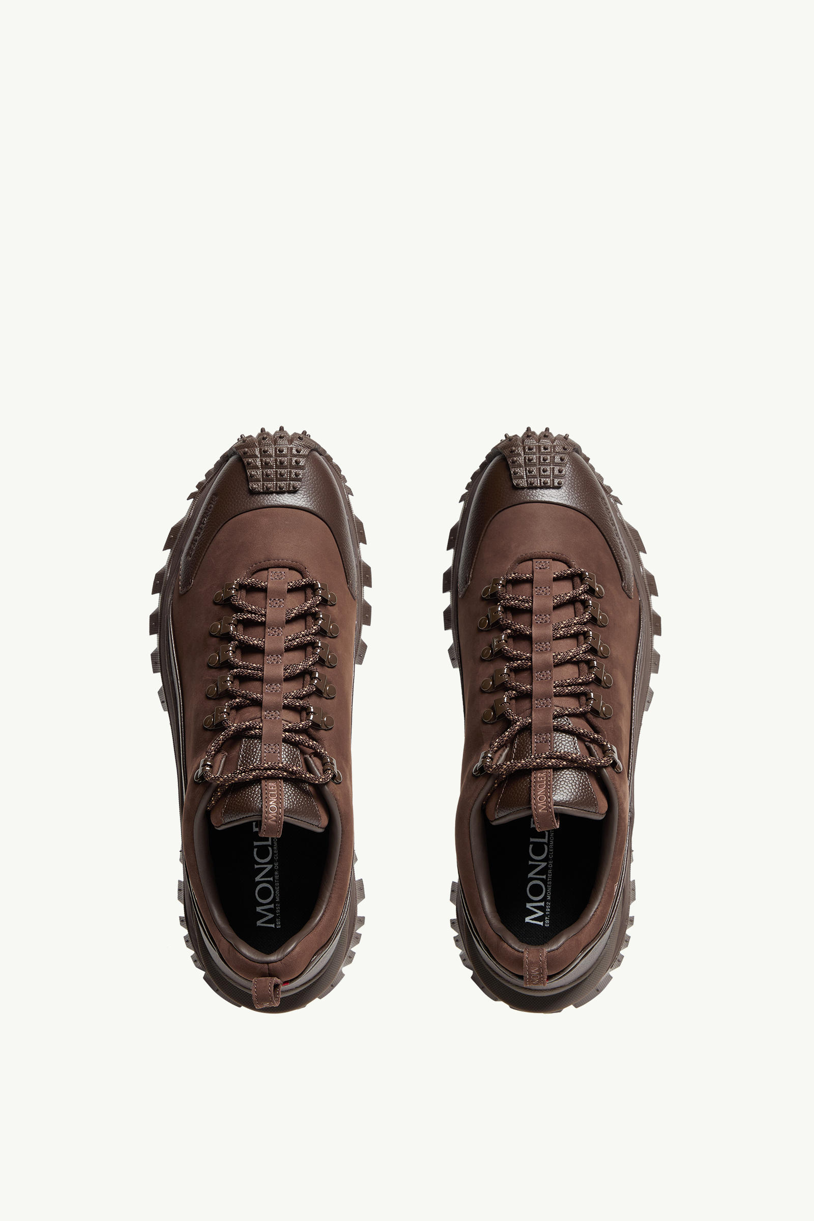 Trailgrip GTX Nubuck & Leather Trainers Men Brown Moncler 5