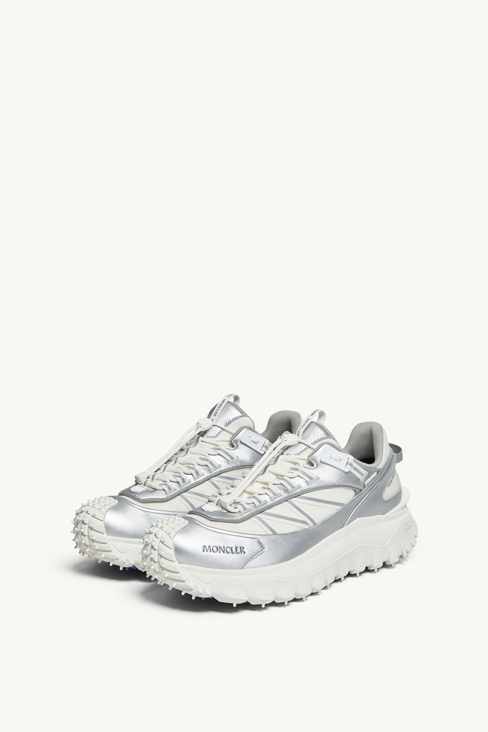 Trailgrip GTX Leather Trainers Men Silver Moncler 3