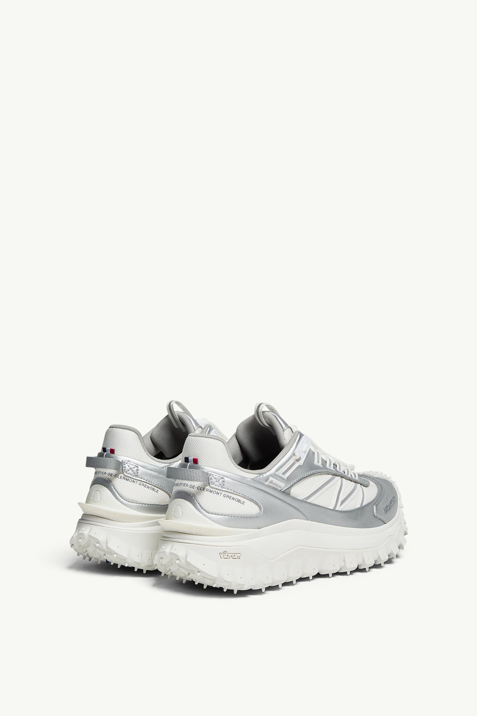 Silver Trailgrip GTX Leather Sneakers - Sneakers for Men | Moncler US