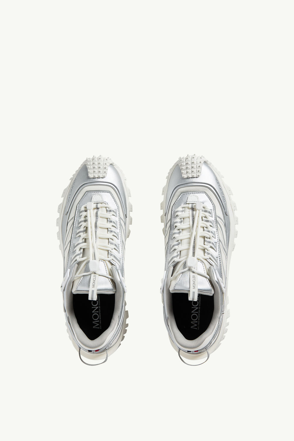 Trailgrip GTX Leather Trainers Men Silver Moncler 5