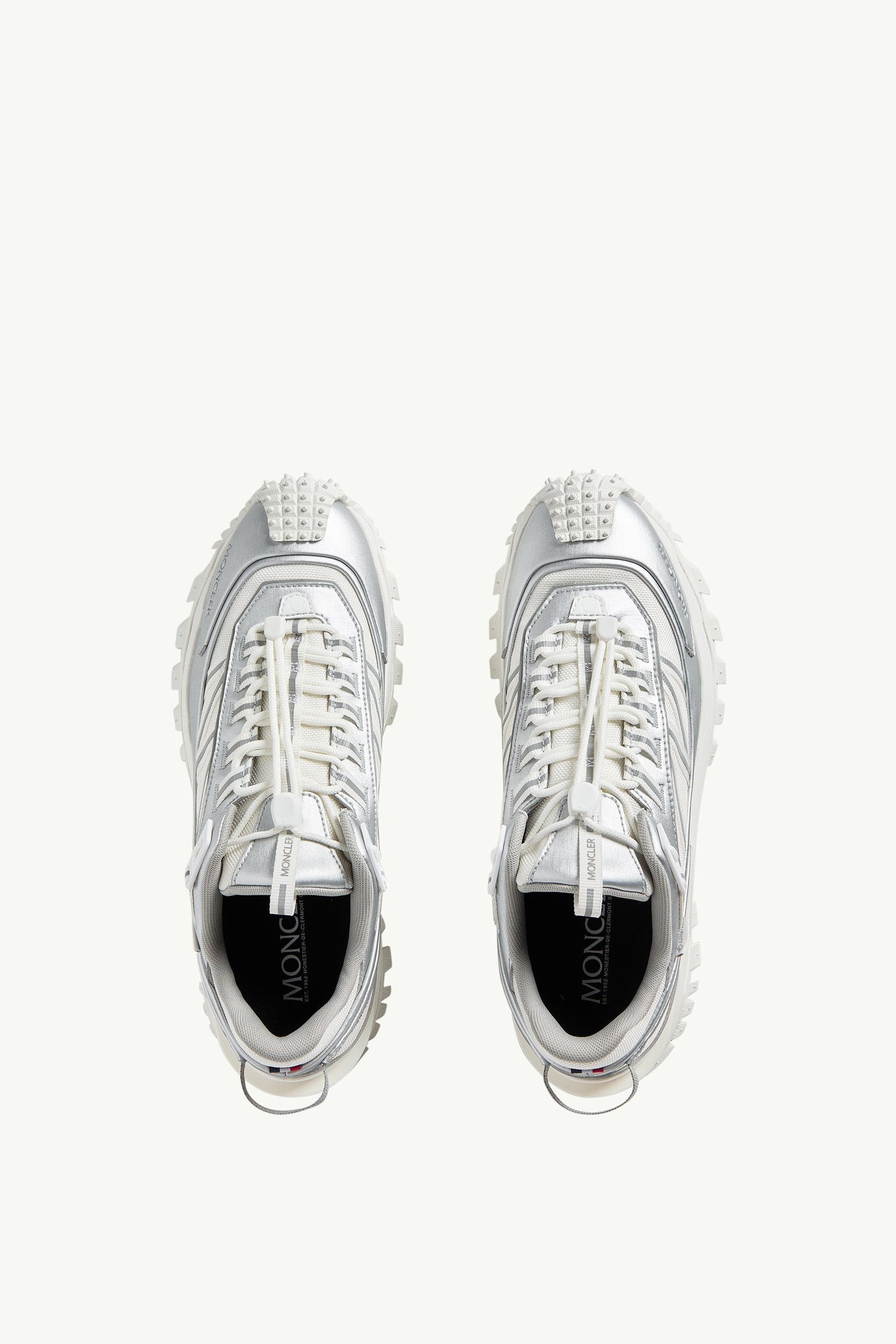 Trailgrip GTX Leather Trainers Men Silver Moncler 5