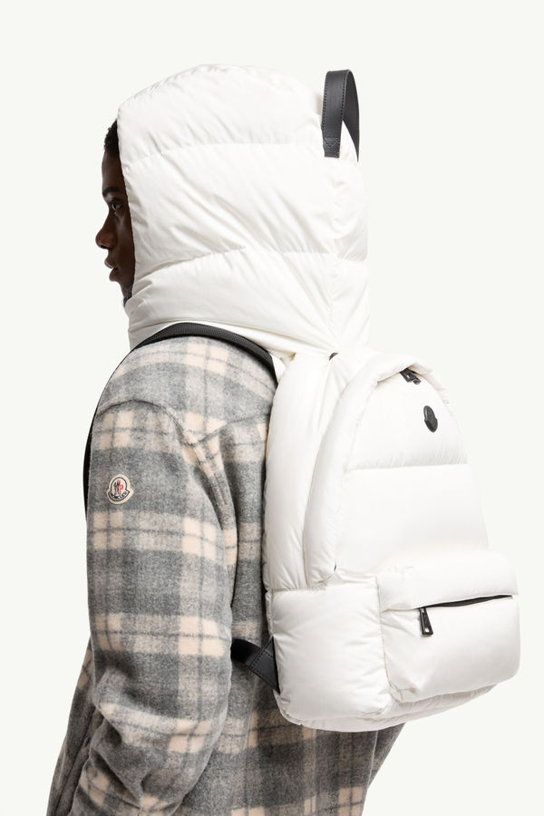 Caradoc Water-Repellent Backpack Men White Moncler 1
