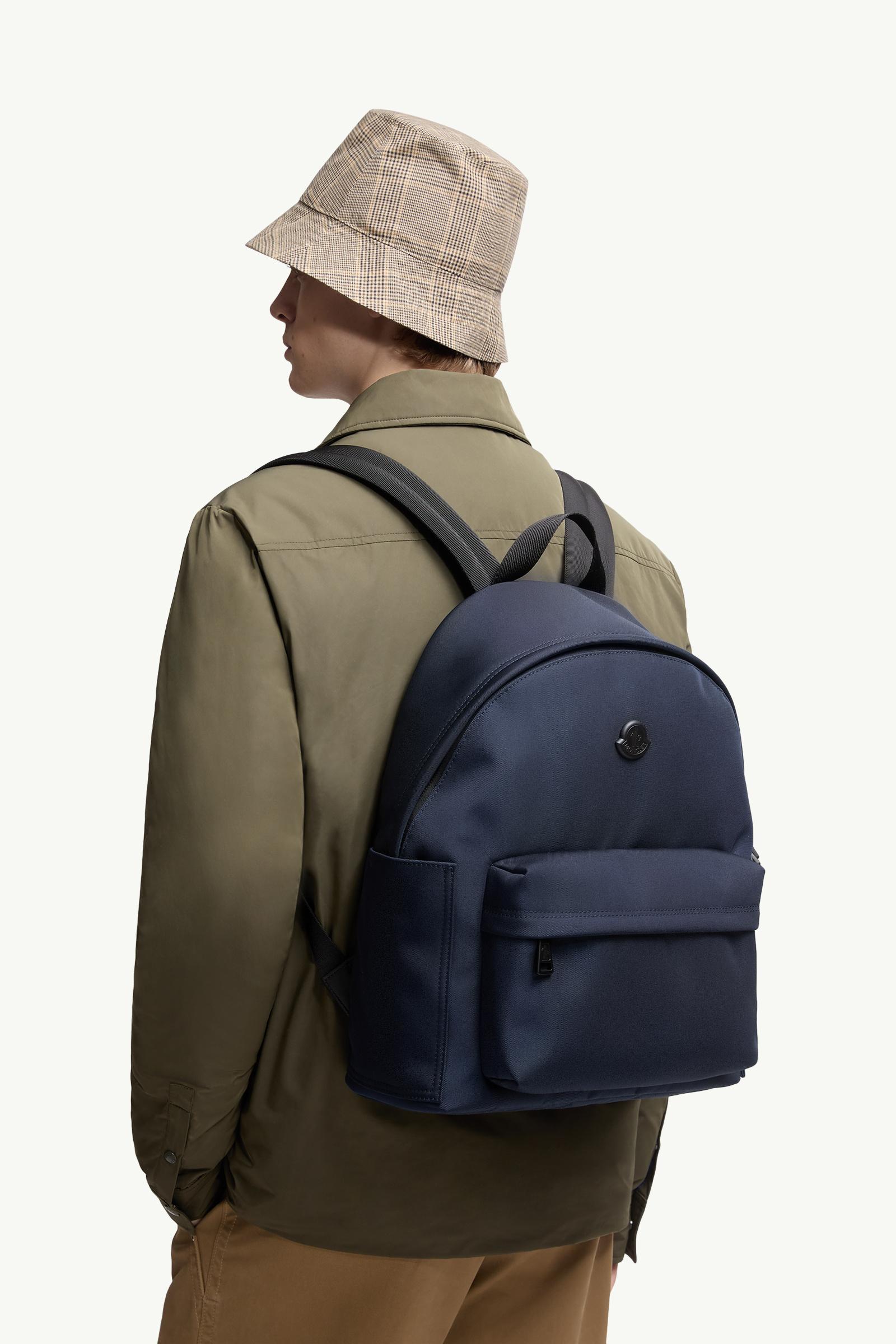 New Pierrick Water-Repellent Backpack Men Dark Blue Moncler 1