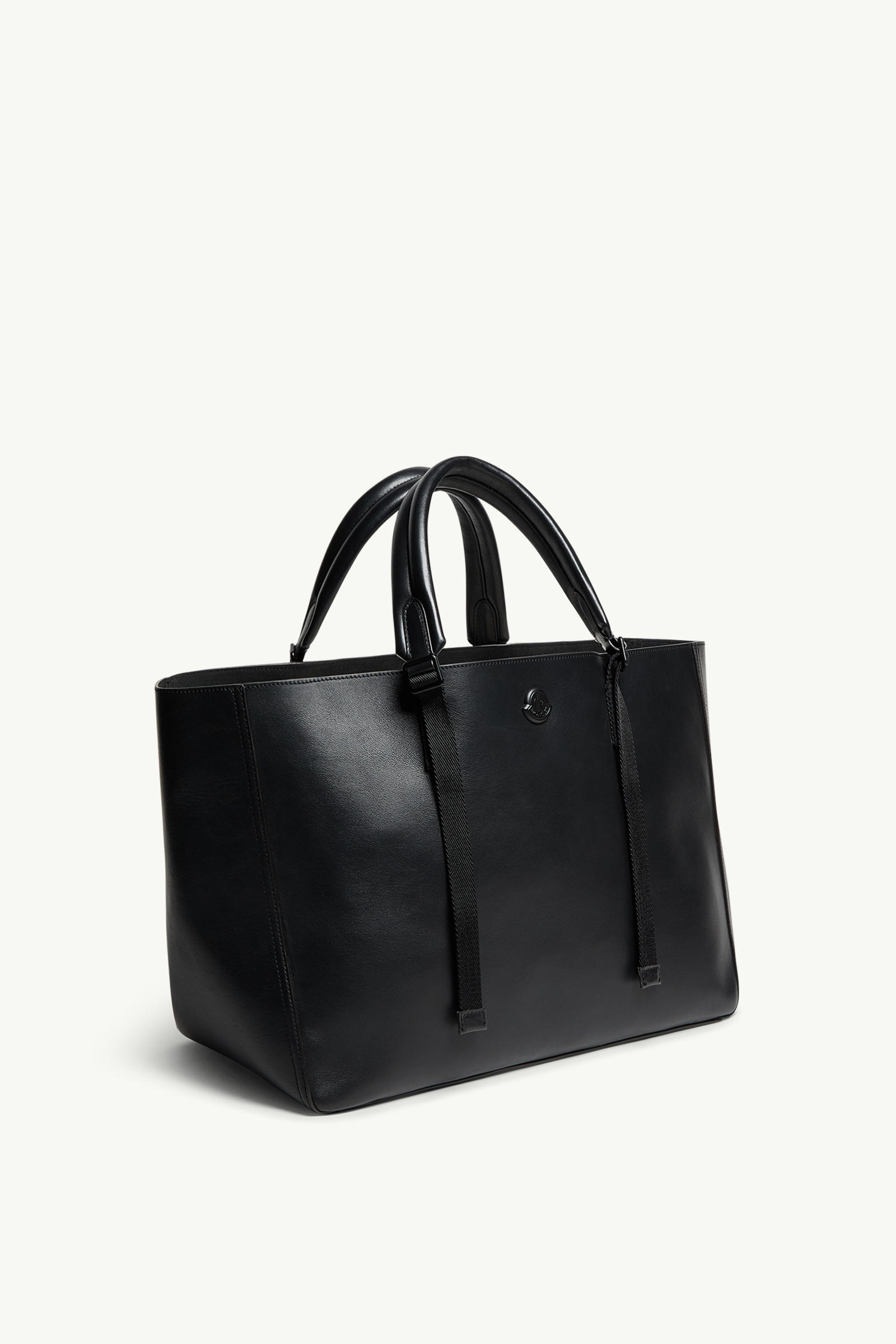 Carlo Leather Tote Bag Gender Neutral Black Moncler 3