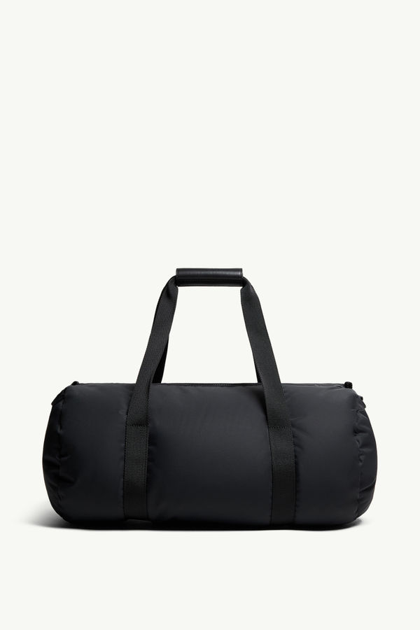 Bolsa duffle con relleno de plumón y logotipo Hombre Negro Moncler 3