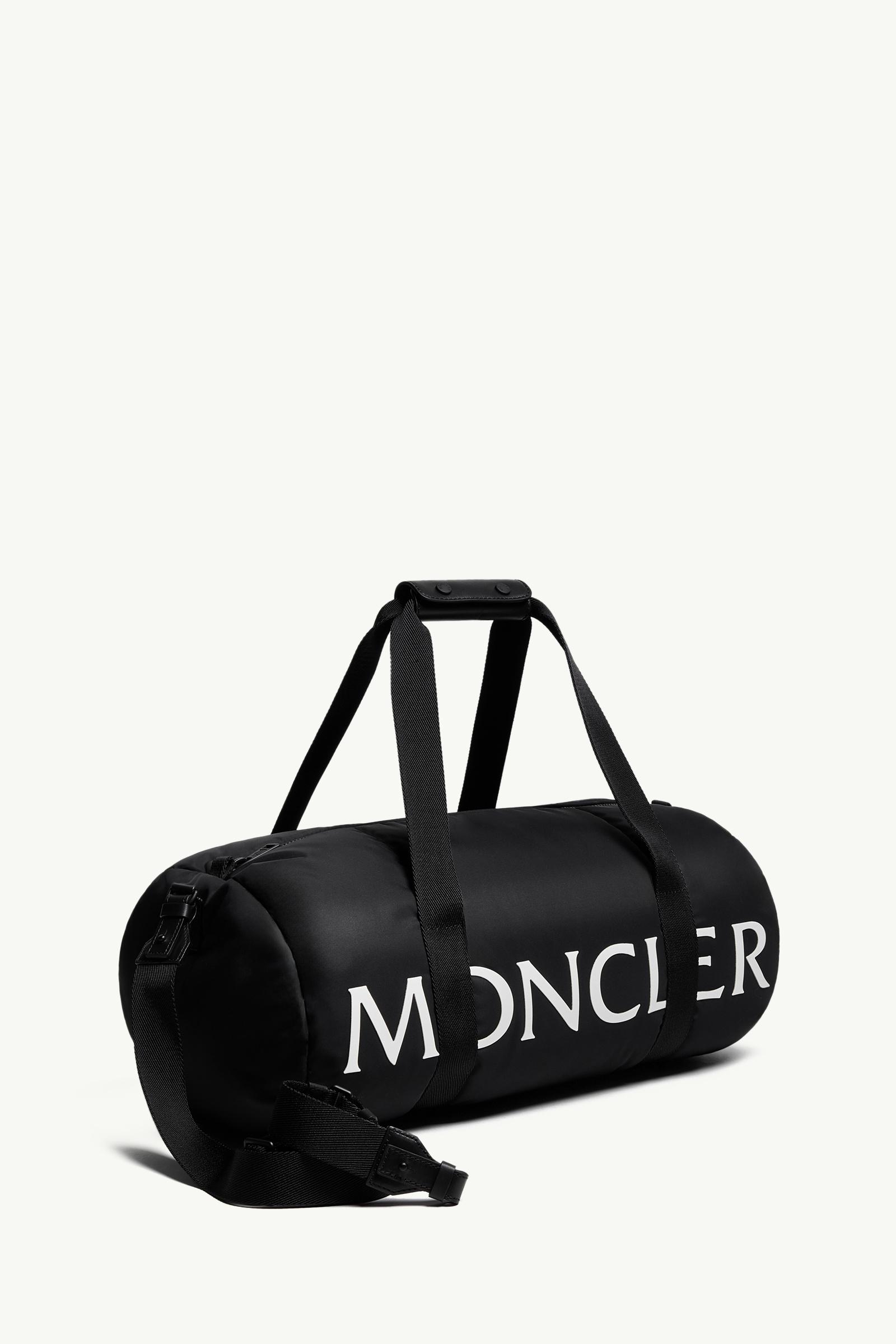 Black Logo Water-Repellent Down-Filled Duffle Bag - Bags & Small
