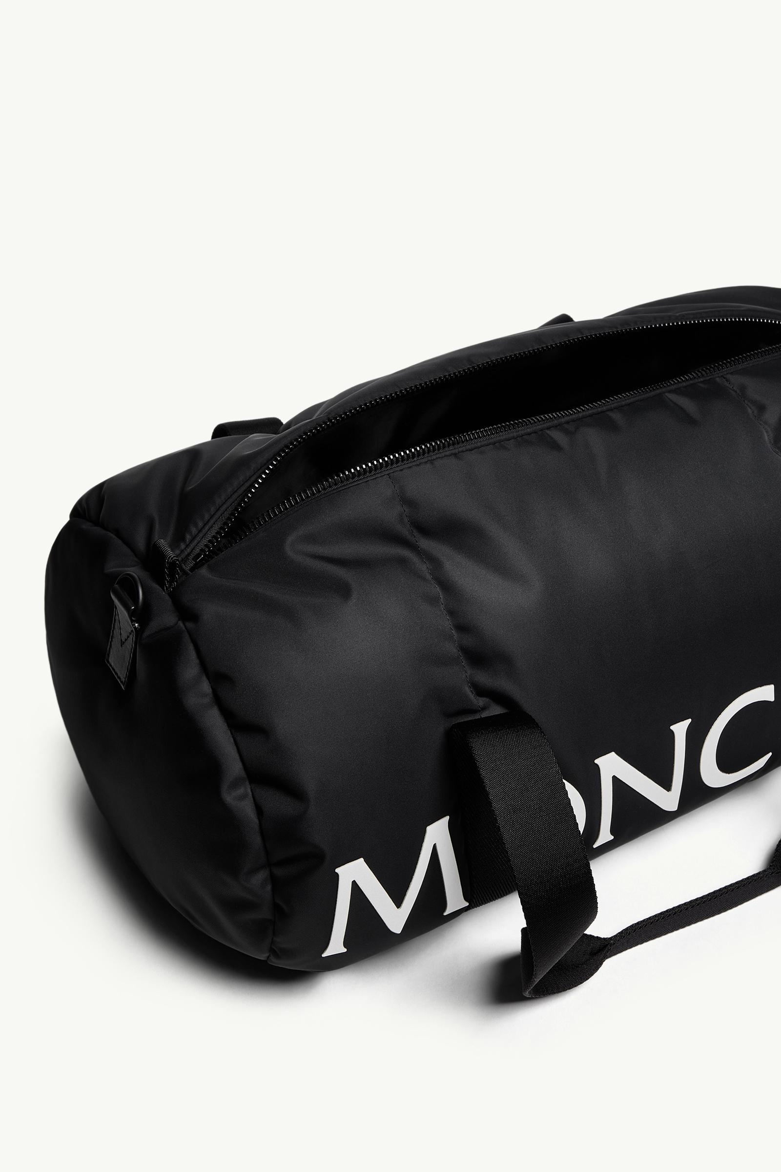 Black Logo Water-Repellent Down-Filled Duffle Bag - Bags