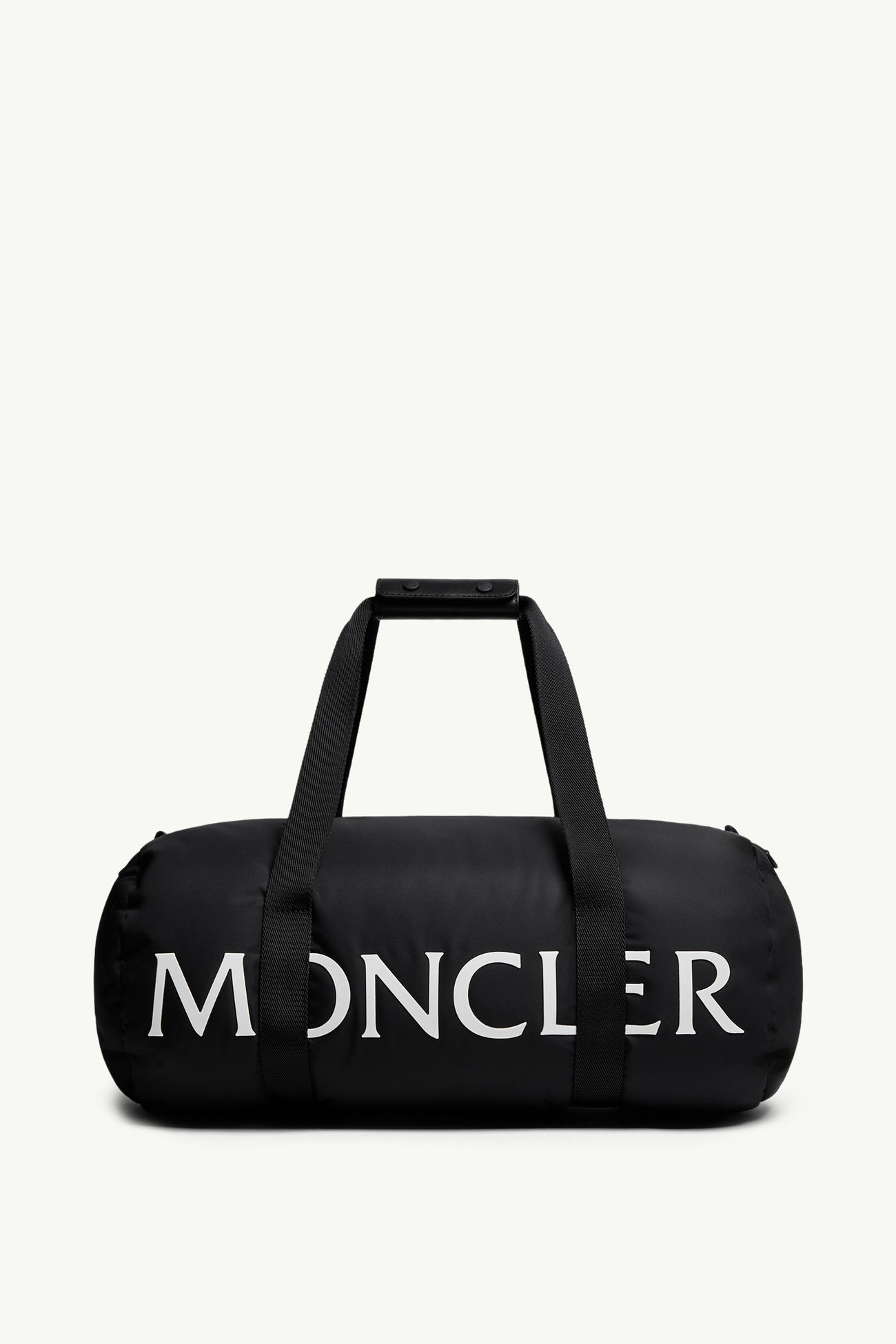 Bolsa duffle repelente al agua con relleno de plumón y logotipo Hombre Negro Moncler 0