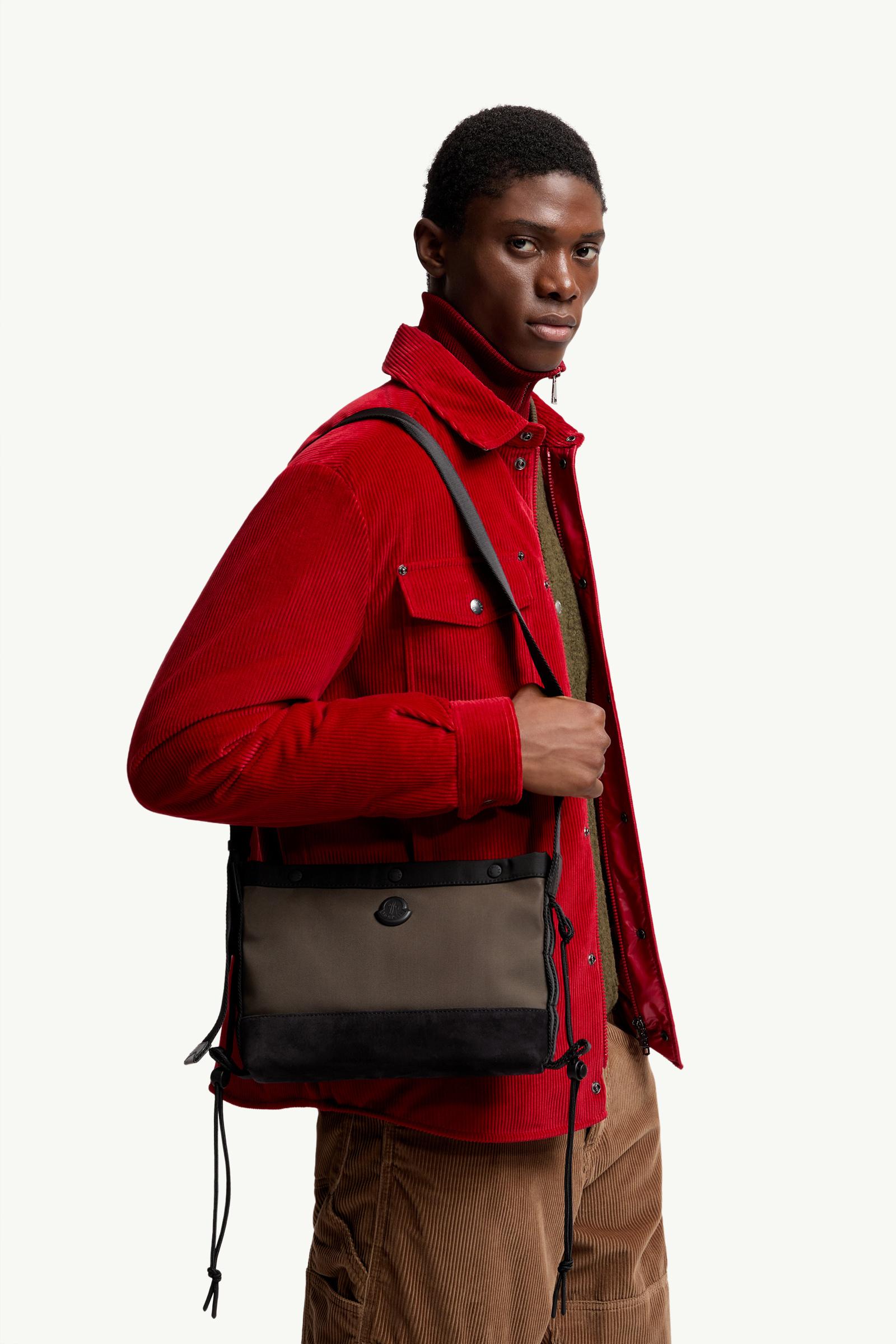 New Tech Water-Repellent Crossbody Bag Men Olive Green Moncler 1