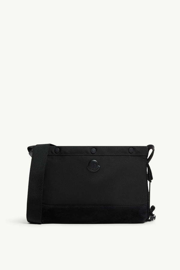 New Tech Water-Repellent Crossbody Bag Men Black Moncler 0