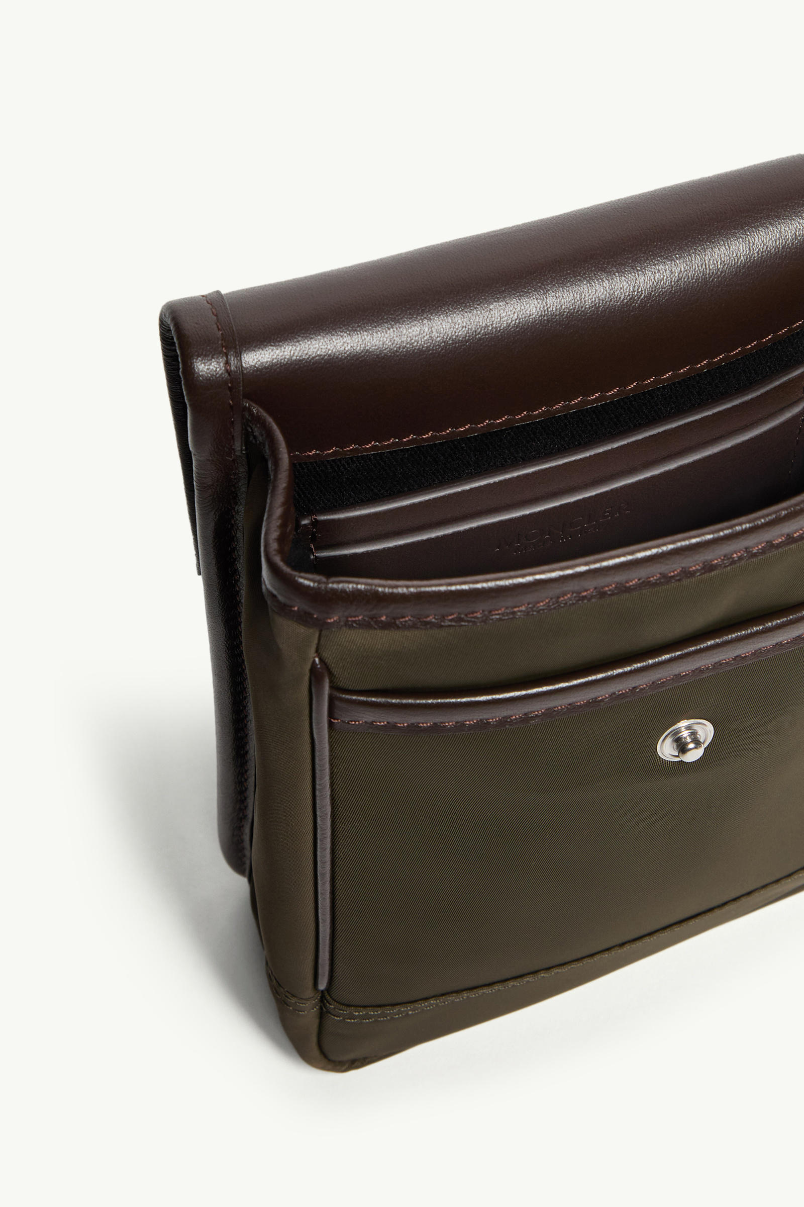 Padded Crossbody Bag Men Olive Green Moncler 4