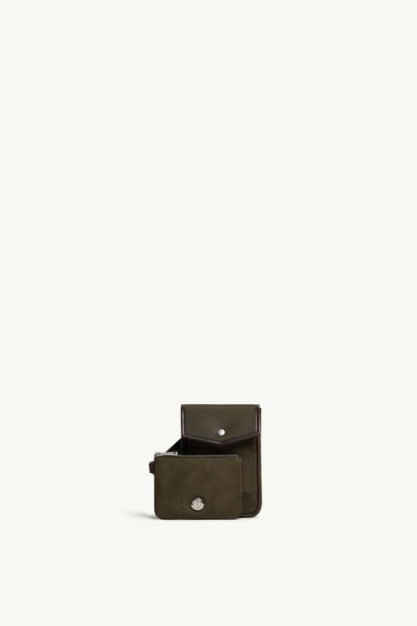 Padded Crossbody Bag Men Olive Green Moncler 0