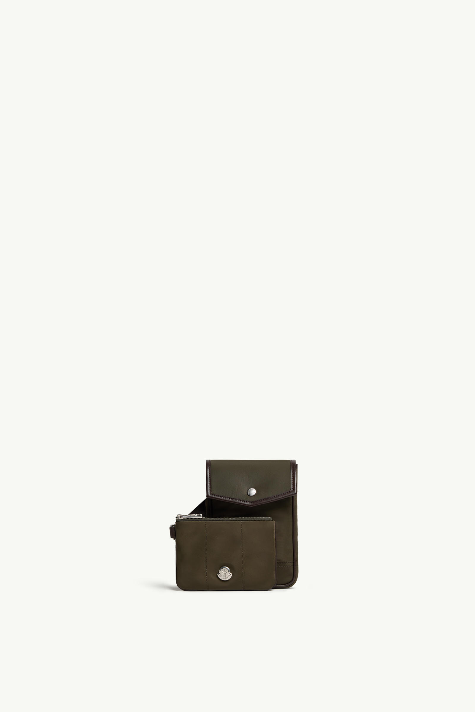 Padded Crossbody Bag Men Olive Green Moncler 0