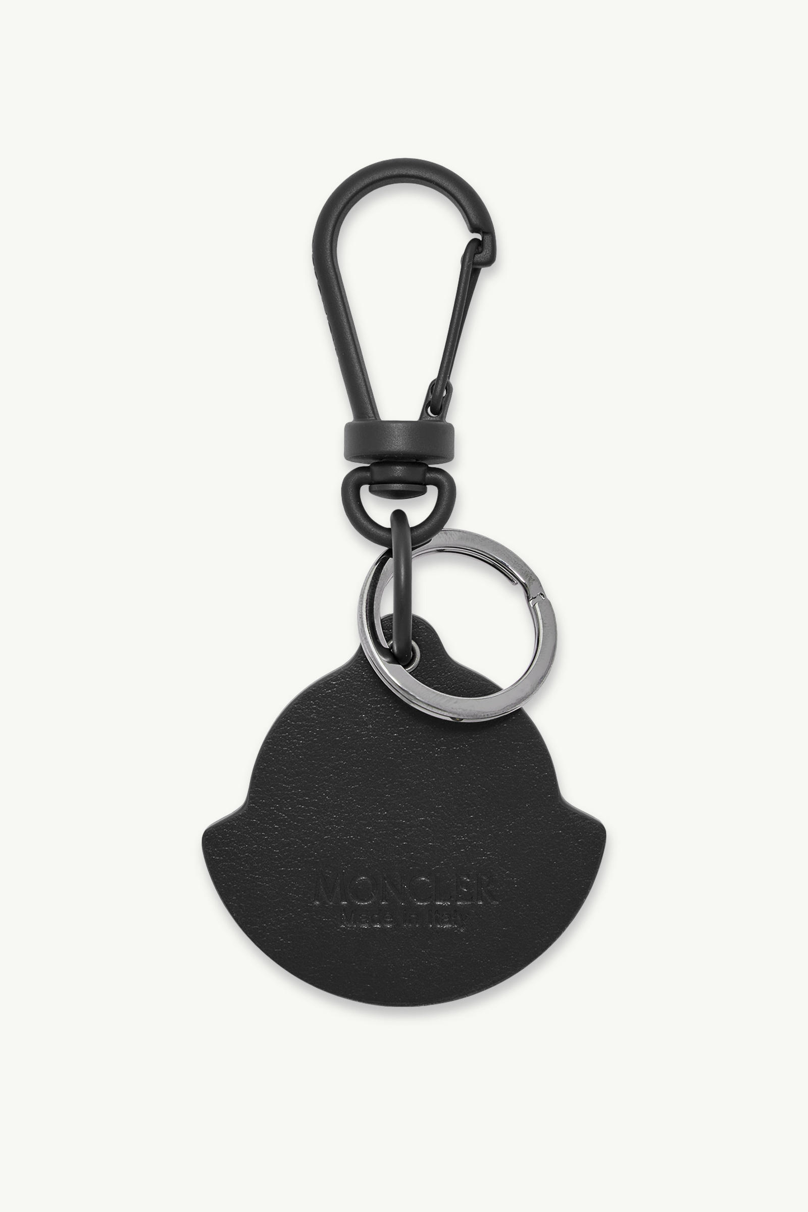 标识皮革钥匙扣 黑色 Moncler 1