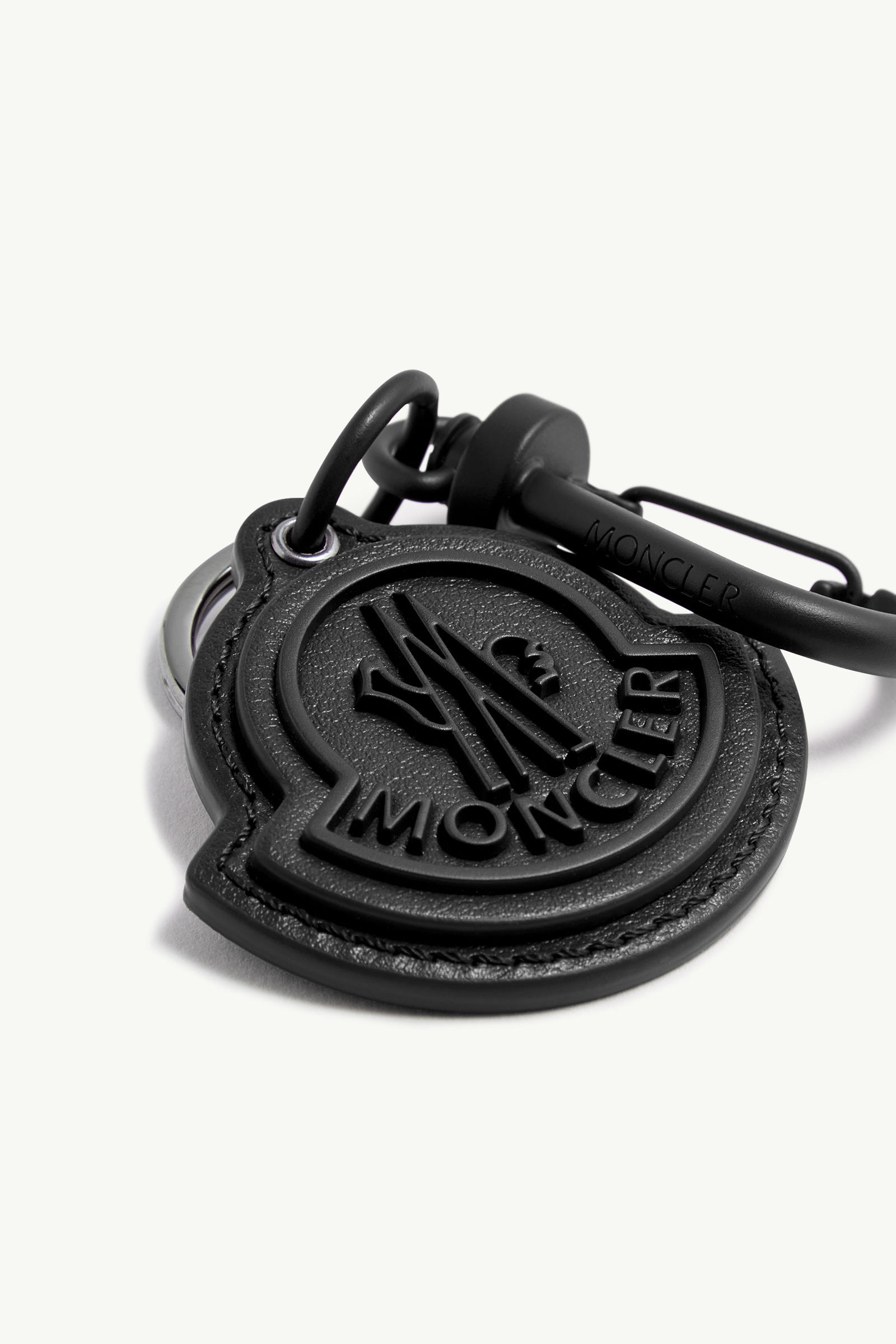 标识皮革钥匙扣 黑色 Moncler 2
