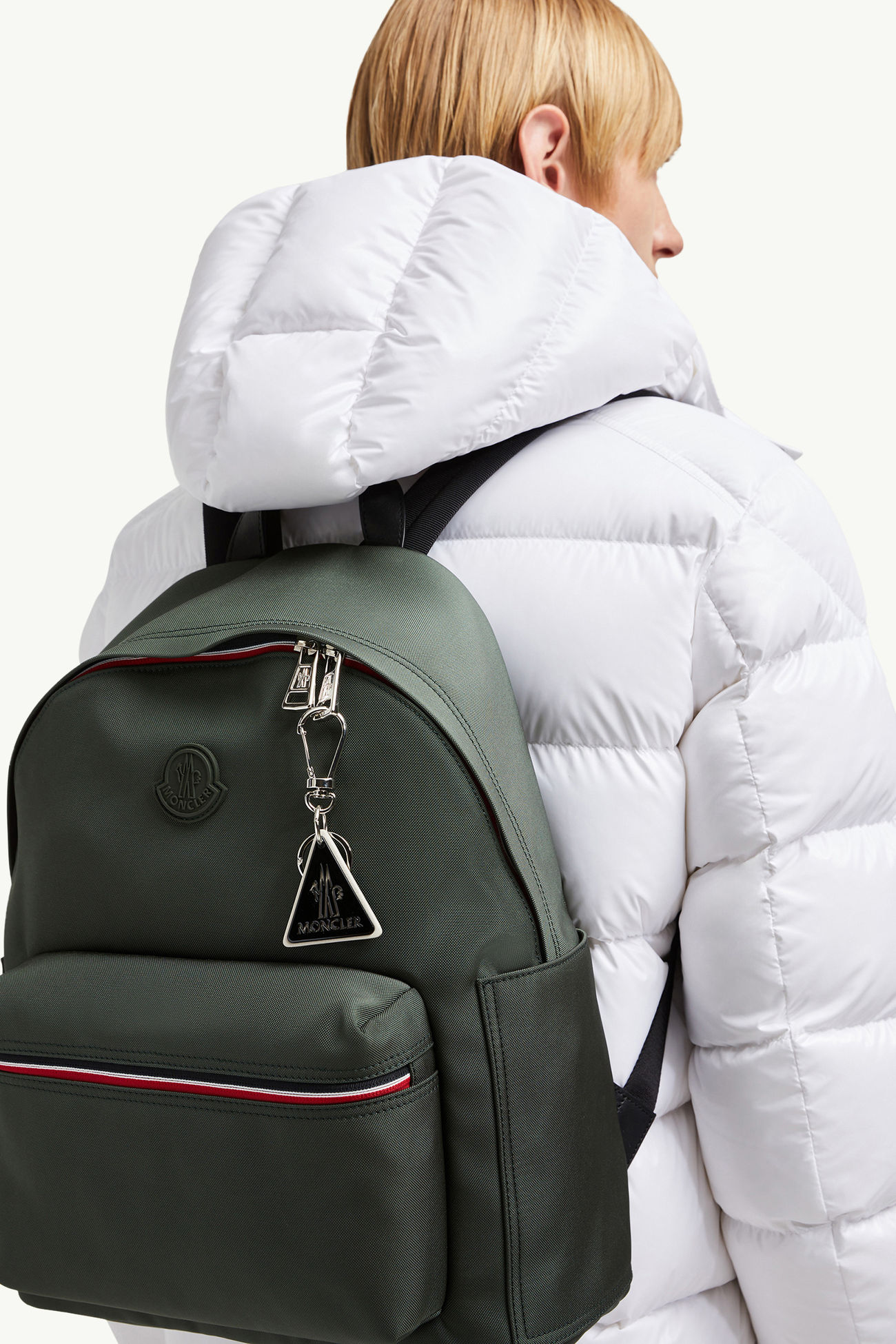 Llavero de piel con logotipo De Género Neutro Negro Moncler 1