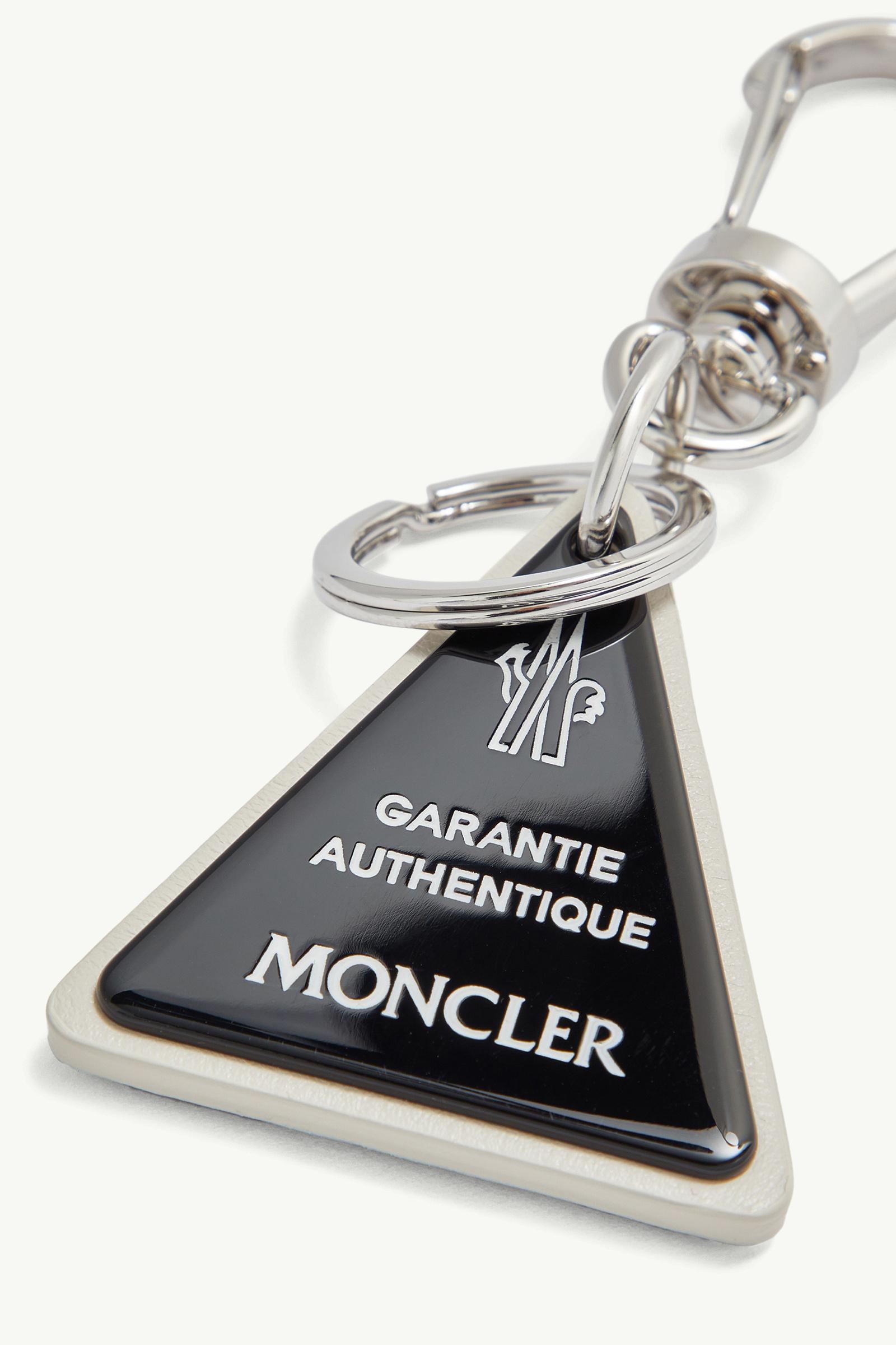 Black Logo Leather Key Ring - Bags & Small Accessories for