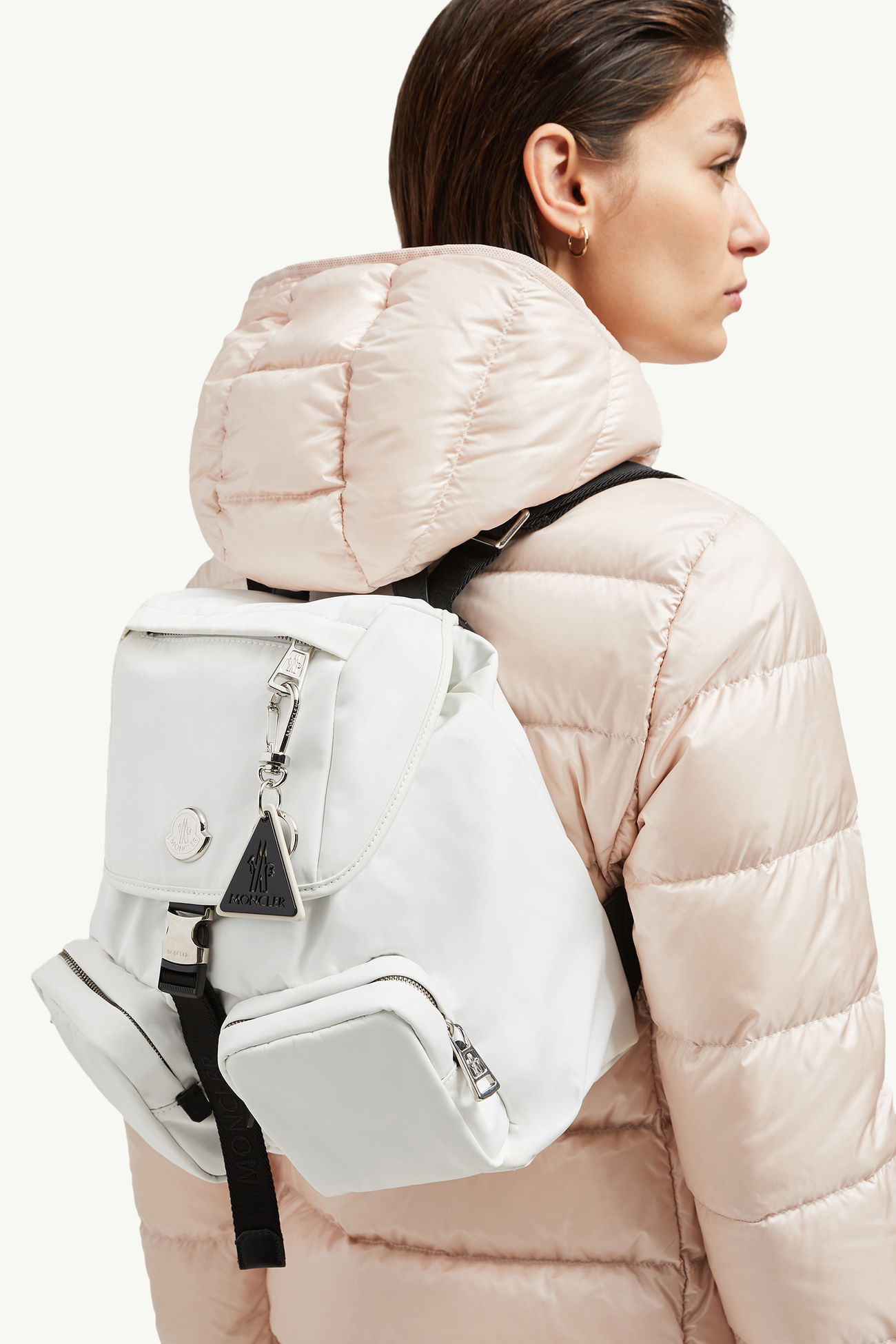 Llavero de piel con logotipo De Género Neutro Negro Moncler 4