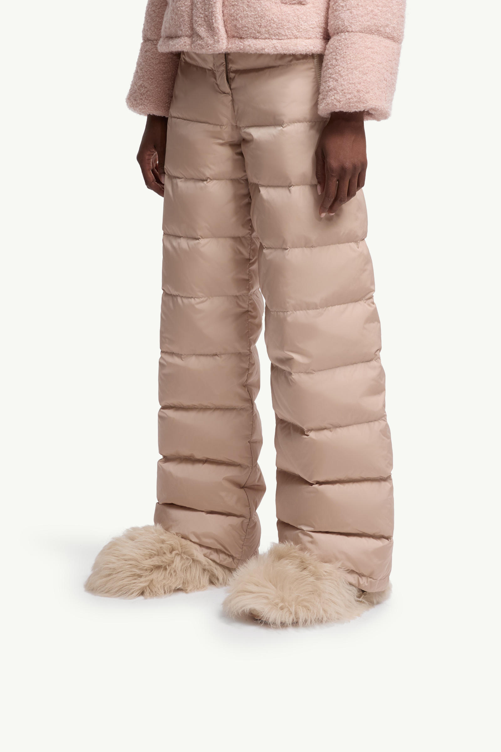 Snug Shearling Flats Women Light Beige Moncler 1