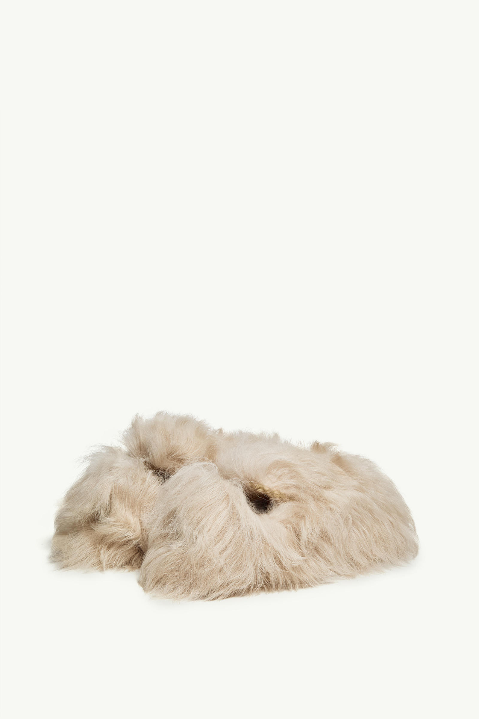 Snug Shearling Flats Women Light Beige Moncler 4