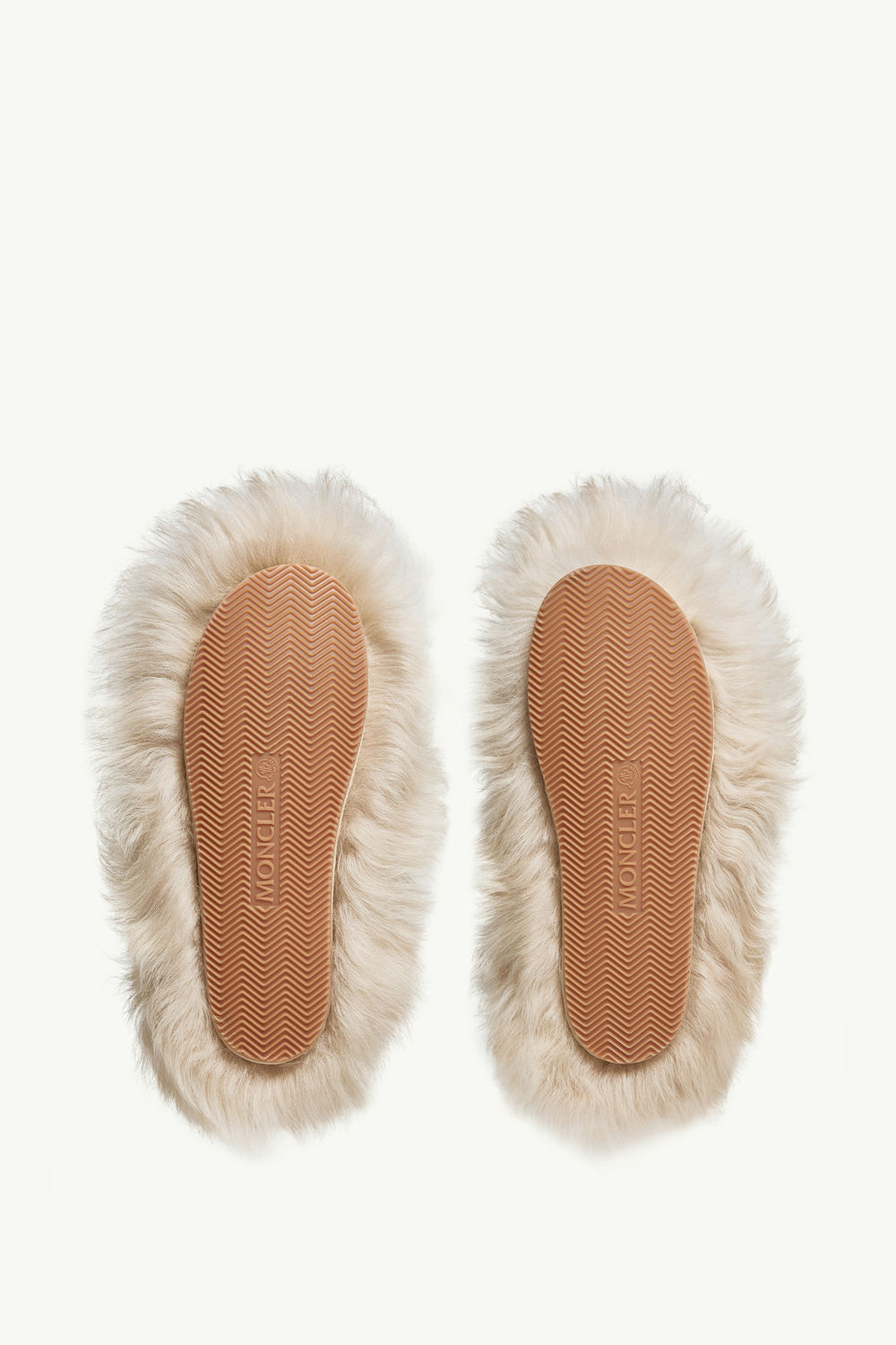 Snug Shearling Flats Women Light Beige Moncler 7
