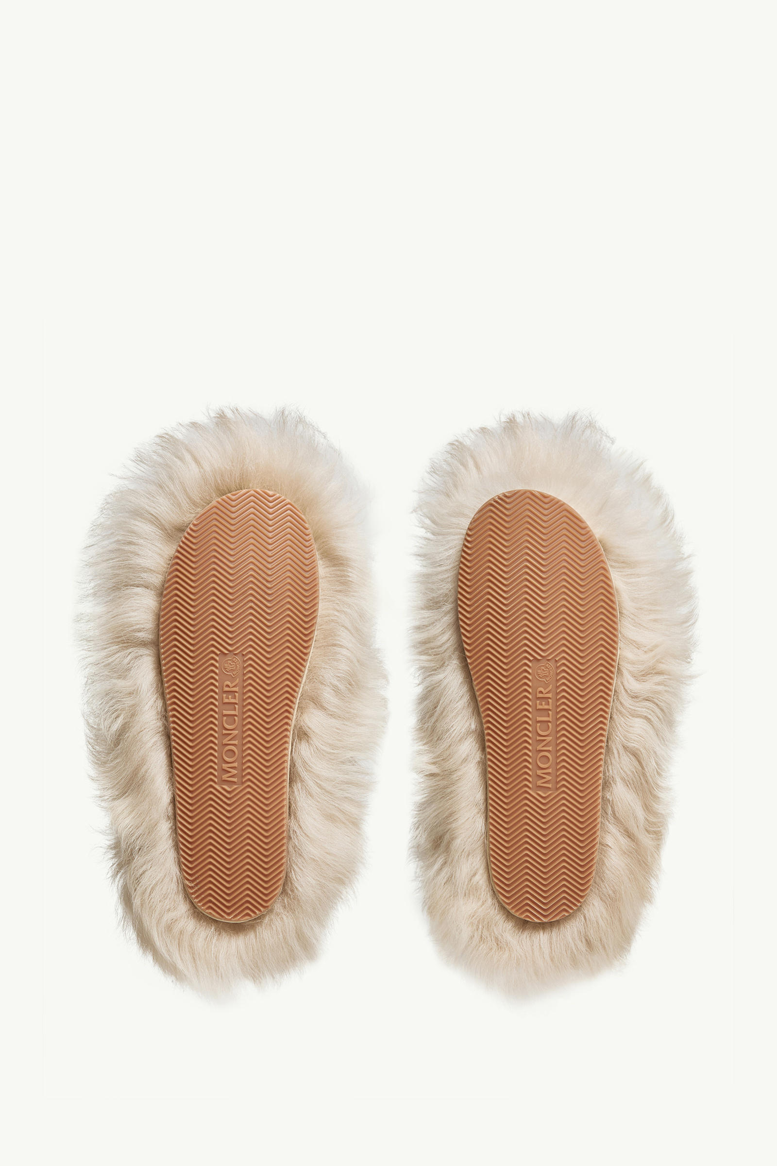 Snug Shearling Flats Women Light Beige Moncler 7