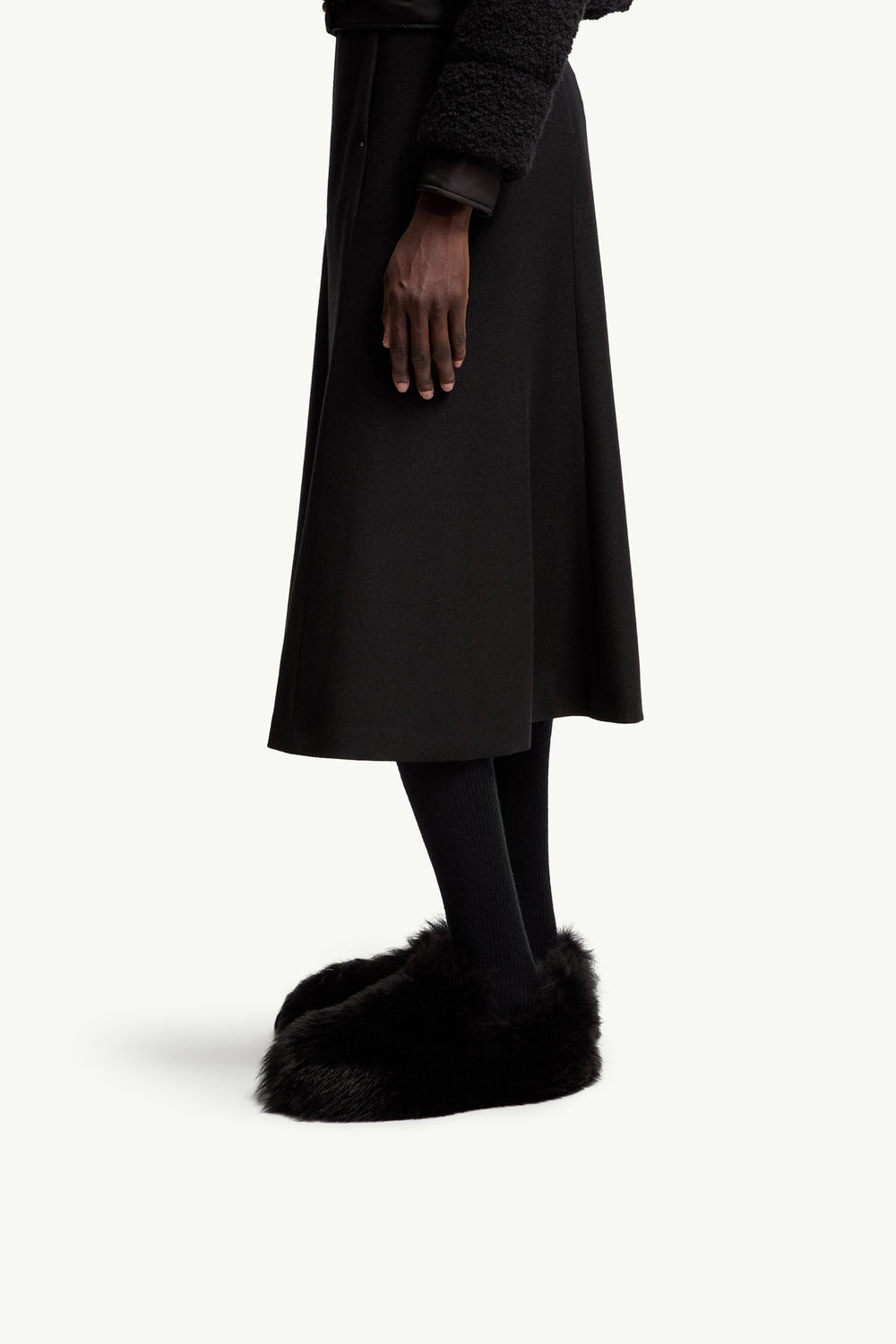 Snug Shearling Flats Women Black Moncler 1