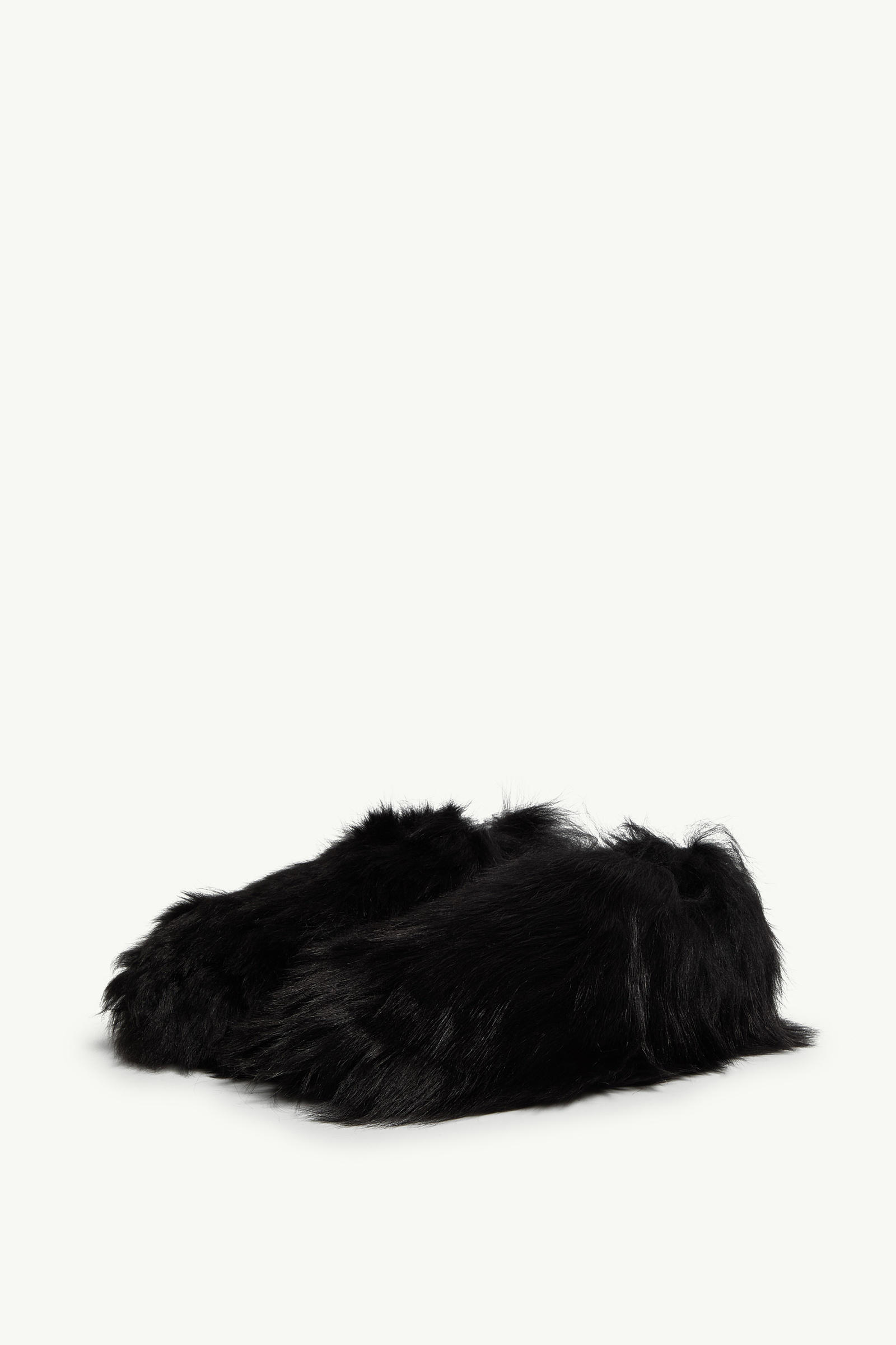 Kuschelige Shearling Flats Damen Schwarz Moncler 3