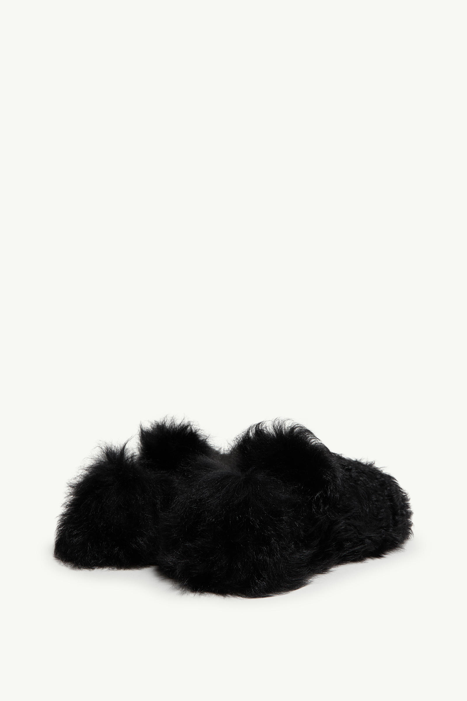 Snug Shearling Flats Women Black Moncler 4