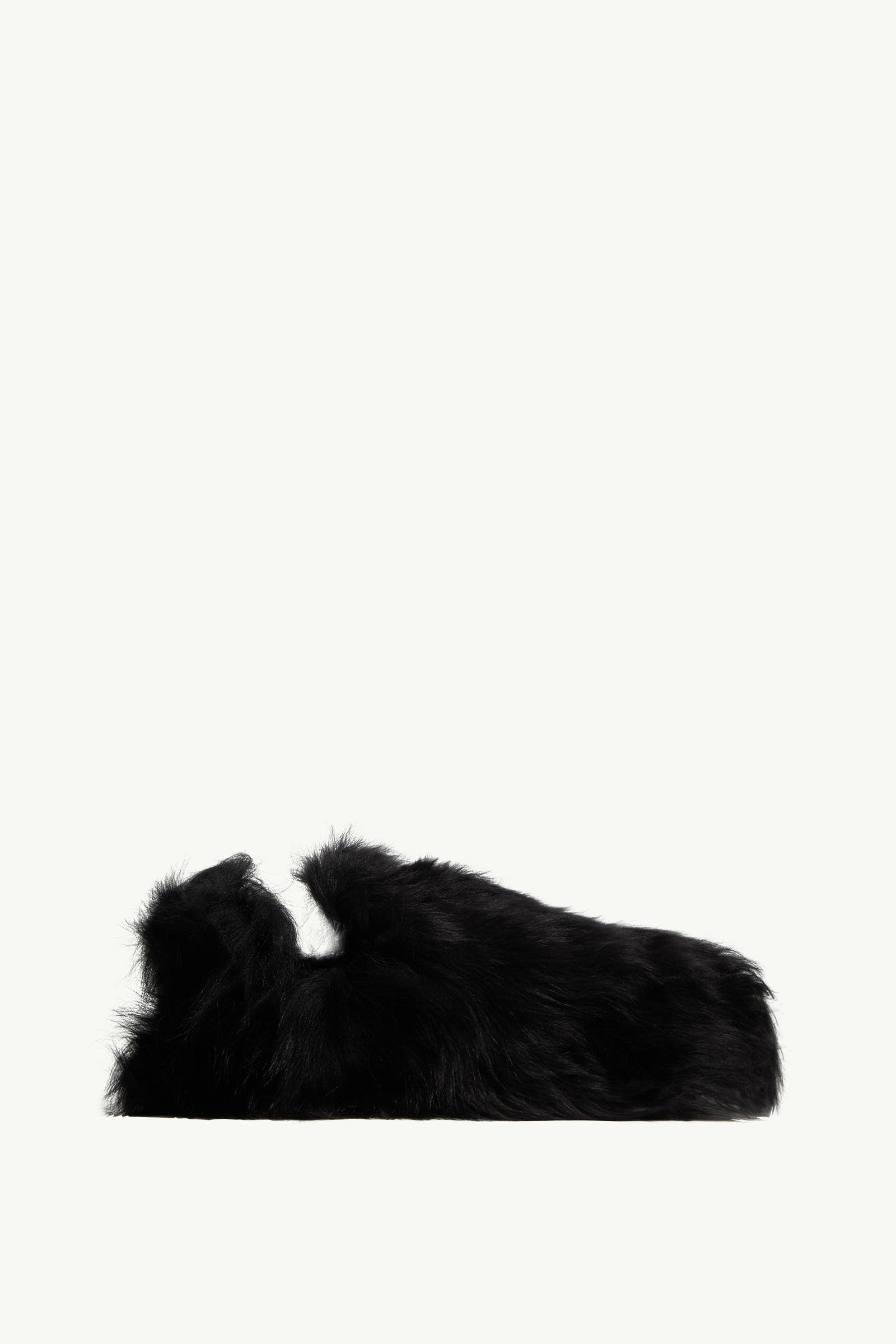 Kuschelige Shearling Flats Damen Schwarz Moncler 0