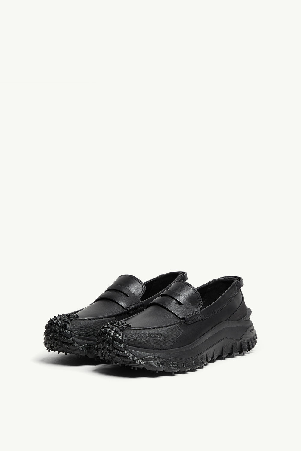 Mocassins en cuir Trailgrip Femmes Noir Moncler 3