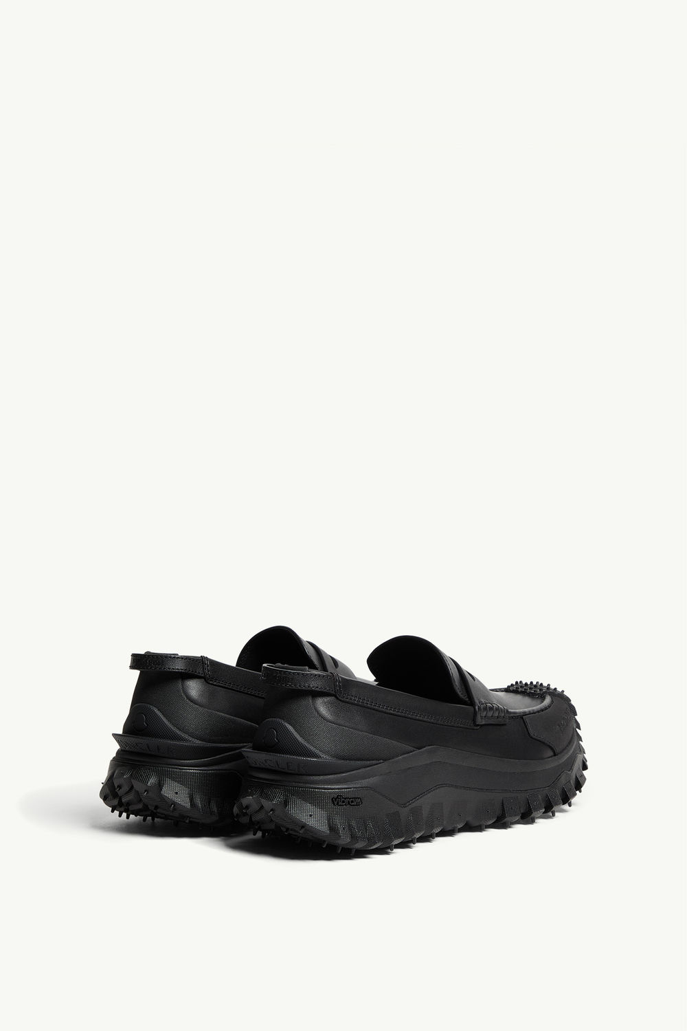Mocassins en cuir Trailgrip Femmes Noir Moncler 4