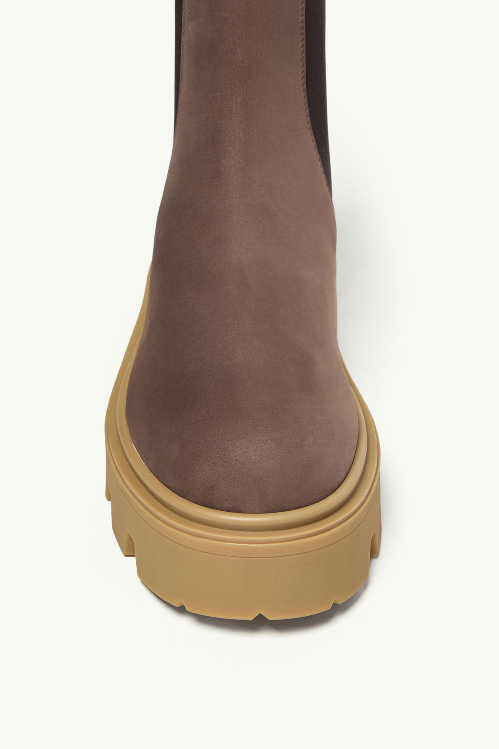 Aurea Nubuck Chelsea Boots Women Brown Moncler 2